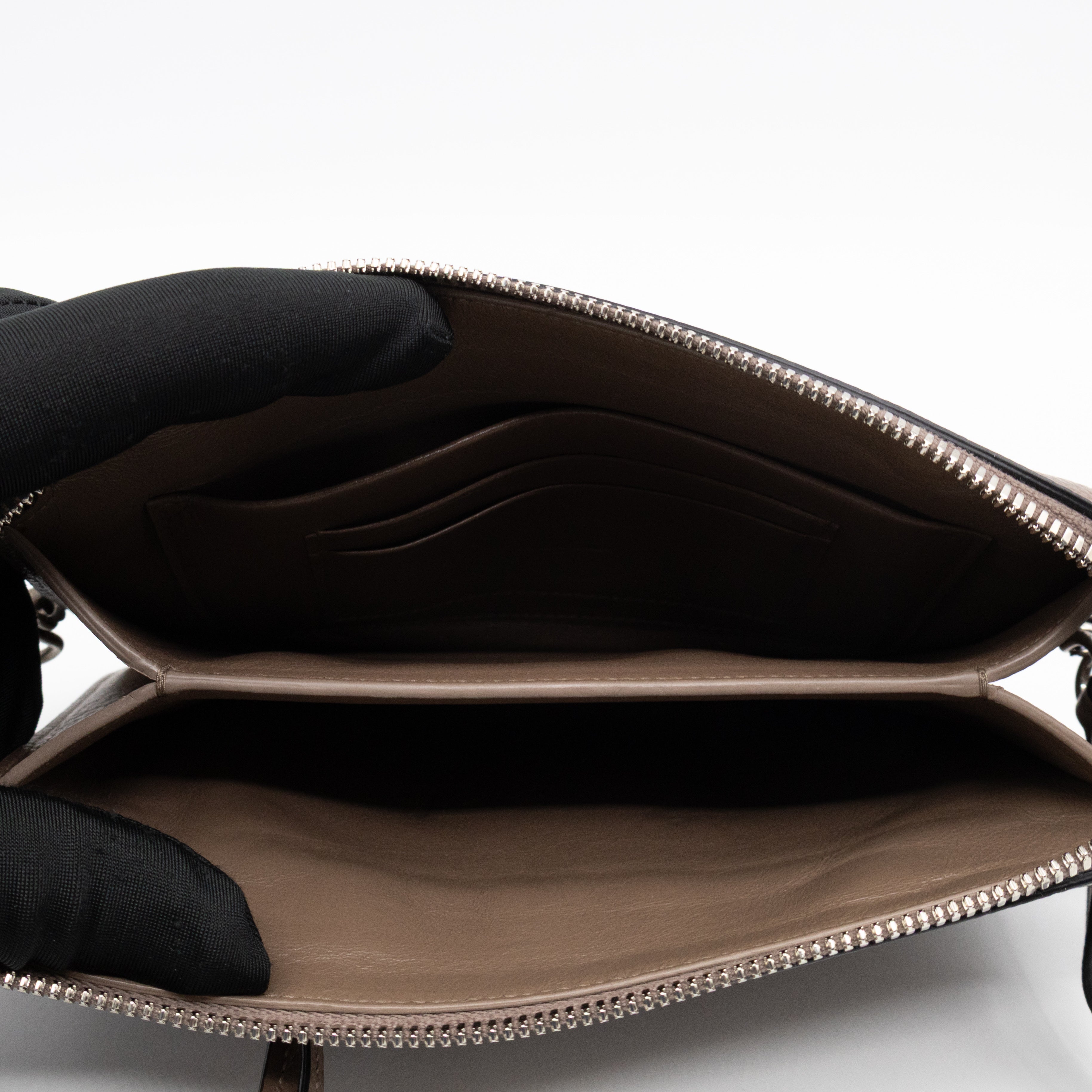 Neo Classic City Crossbody Clutch Brown Leather