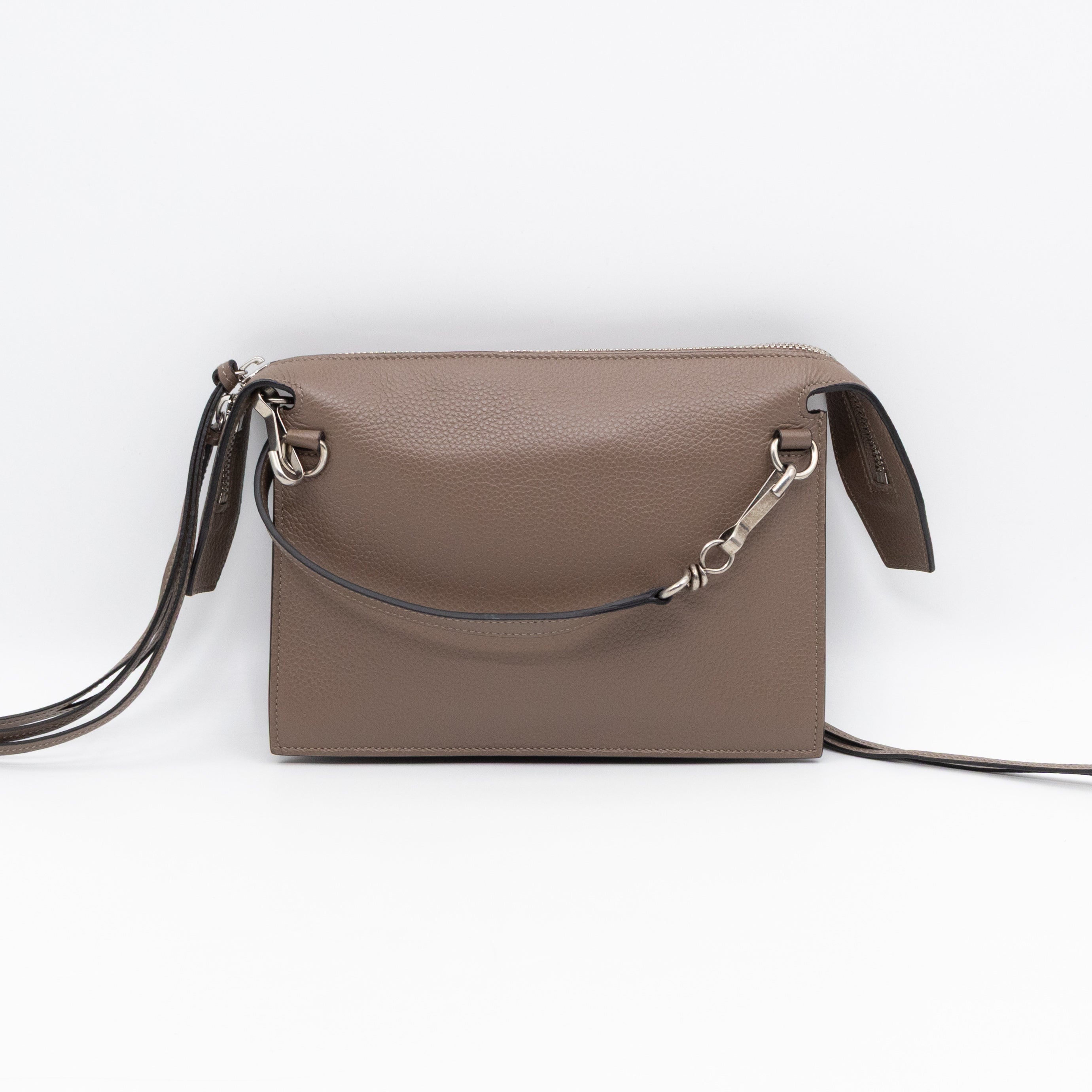 Neo Classic City Crossbody Clutch Brown Leather