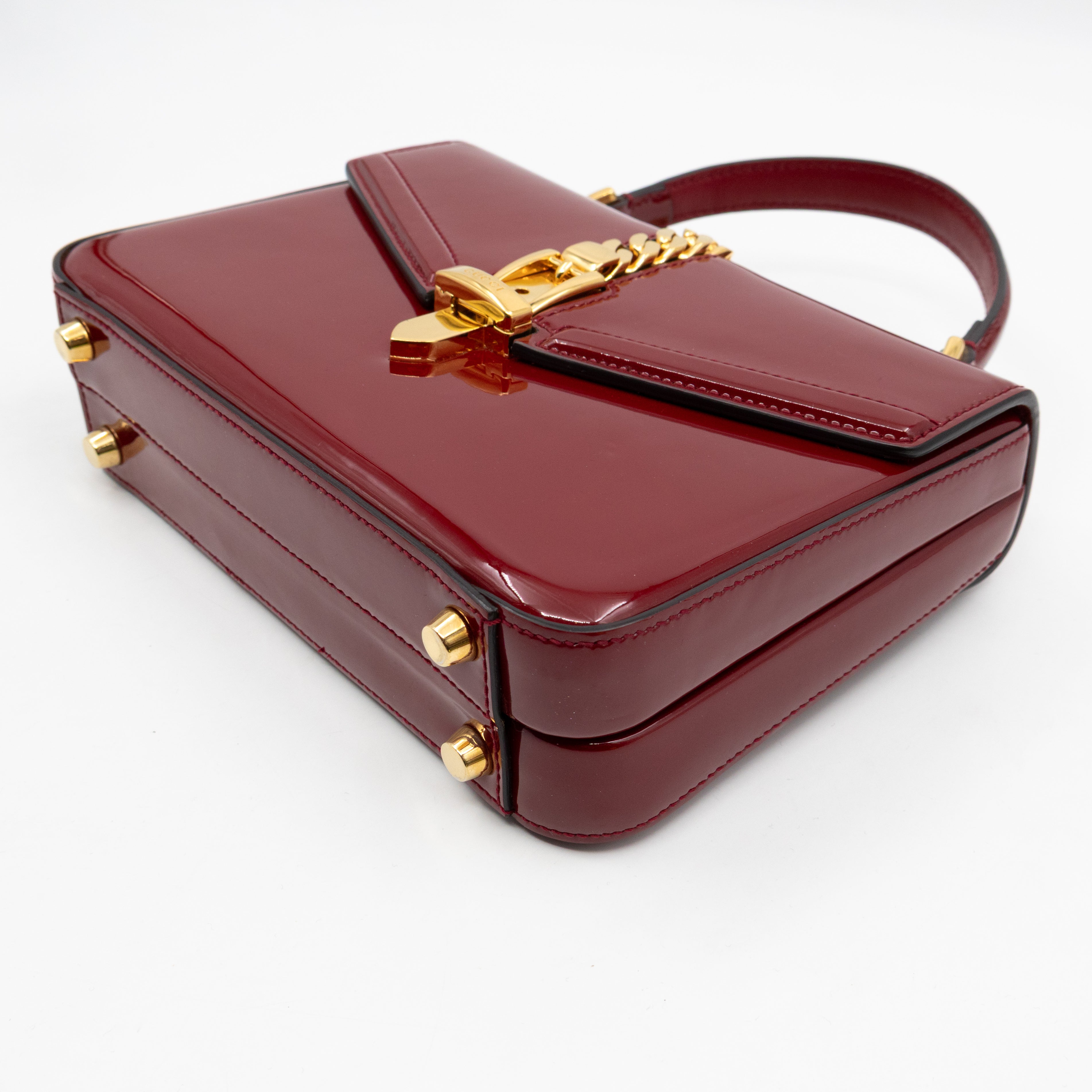 Sylvie 1969 Top Handle Red Patent Leather