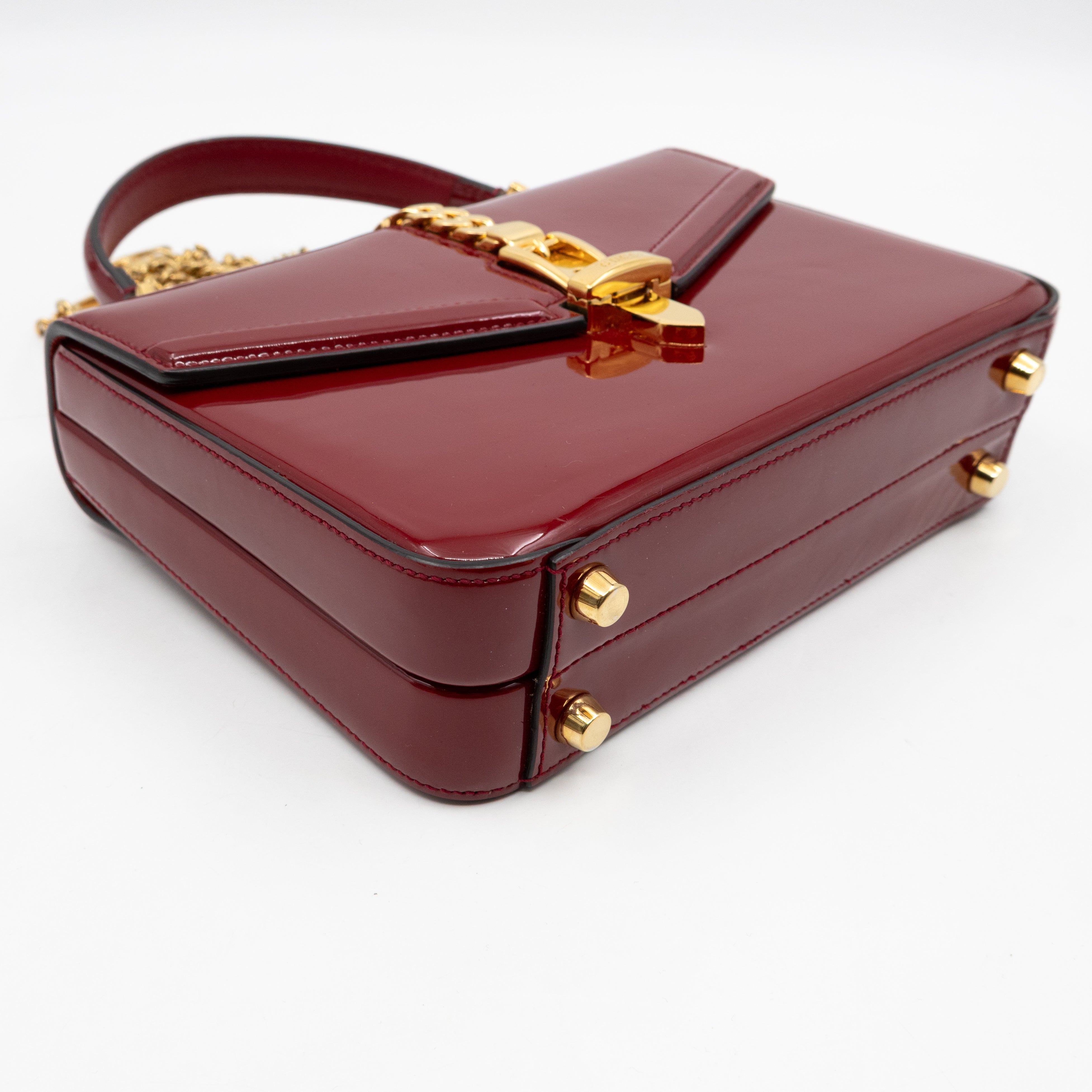 Sylvie 1969 Top Handle Red Patent Leather