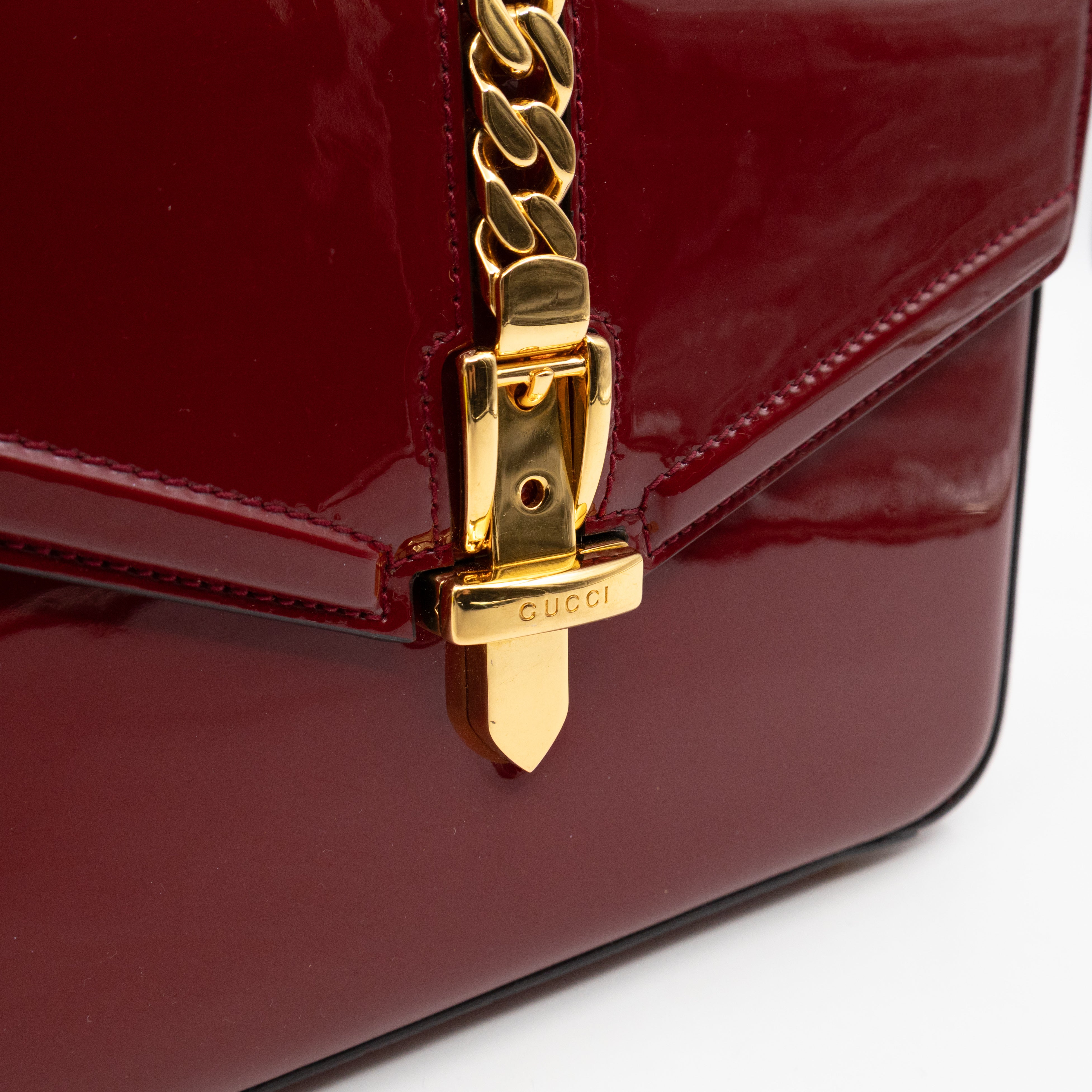 Sylvie 1969 Top Handle Red Patent Leather