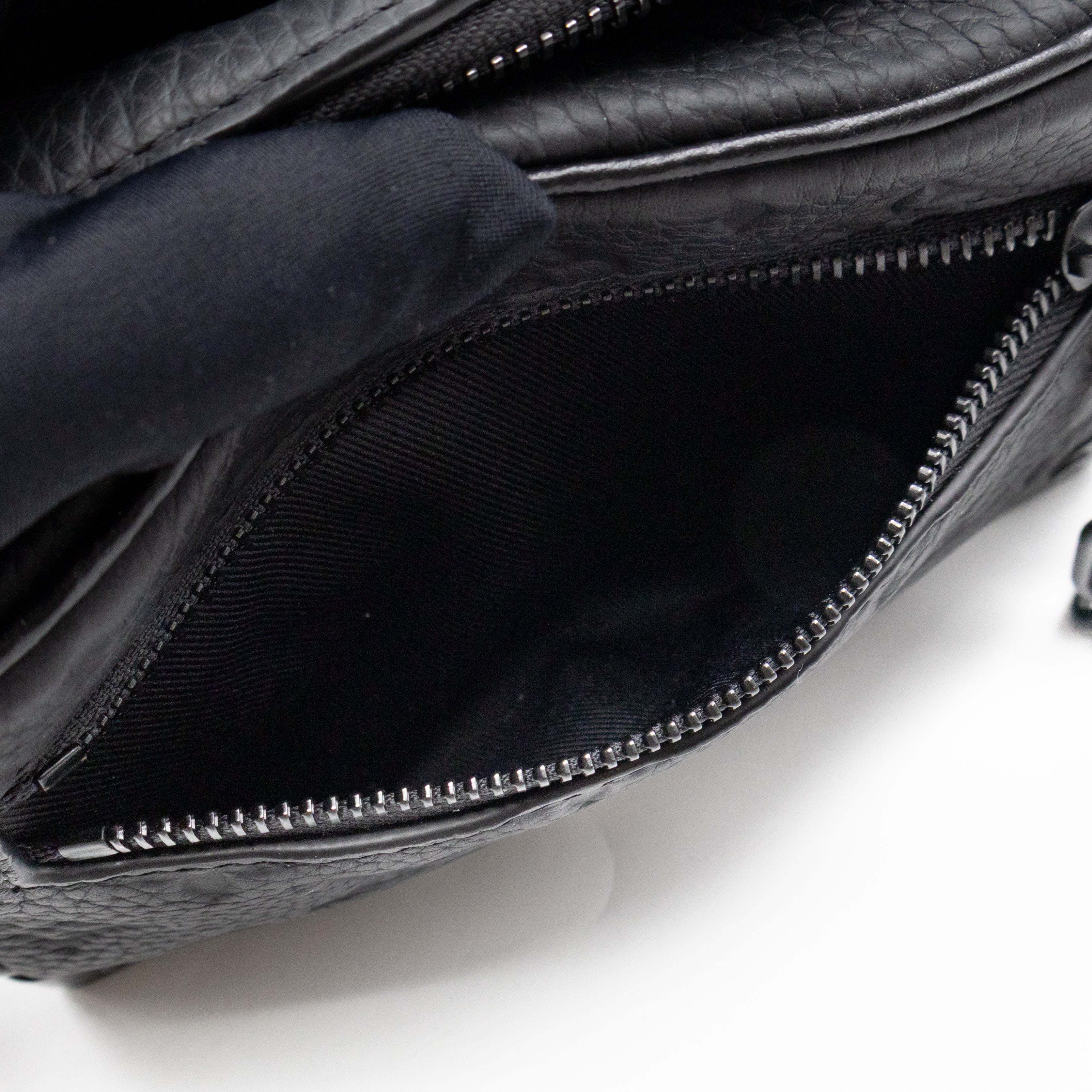 Mini Soft Trunk Bag Black Monogram Embossed Taurillon Leather