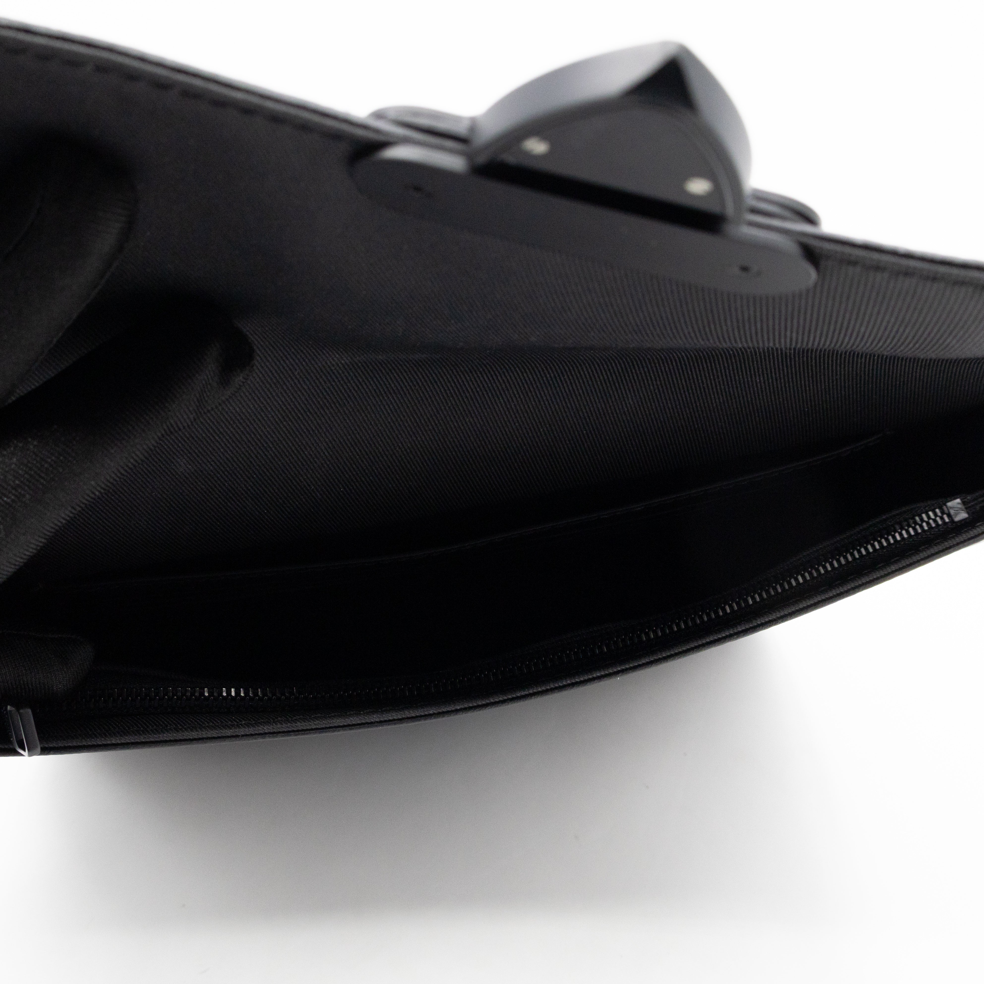 S-lock A4 Pouch Monogram Macassar