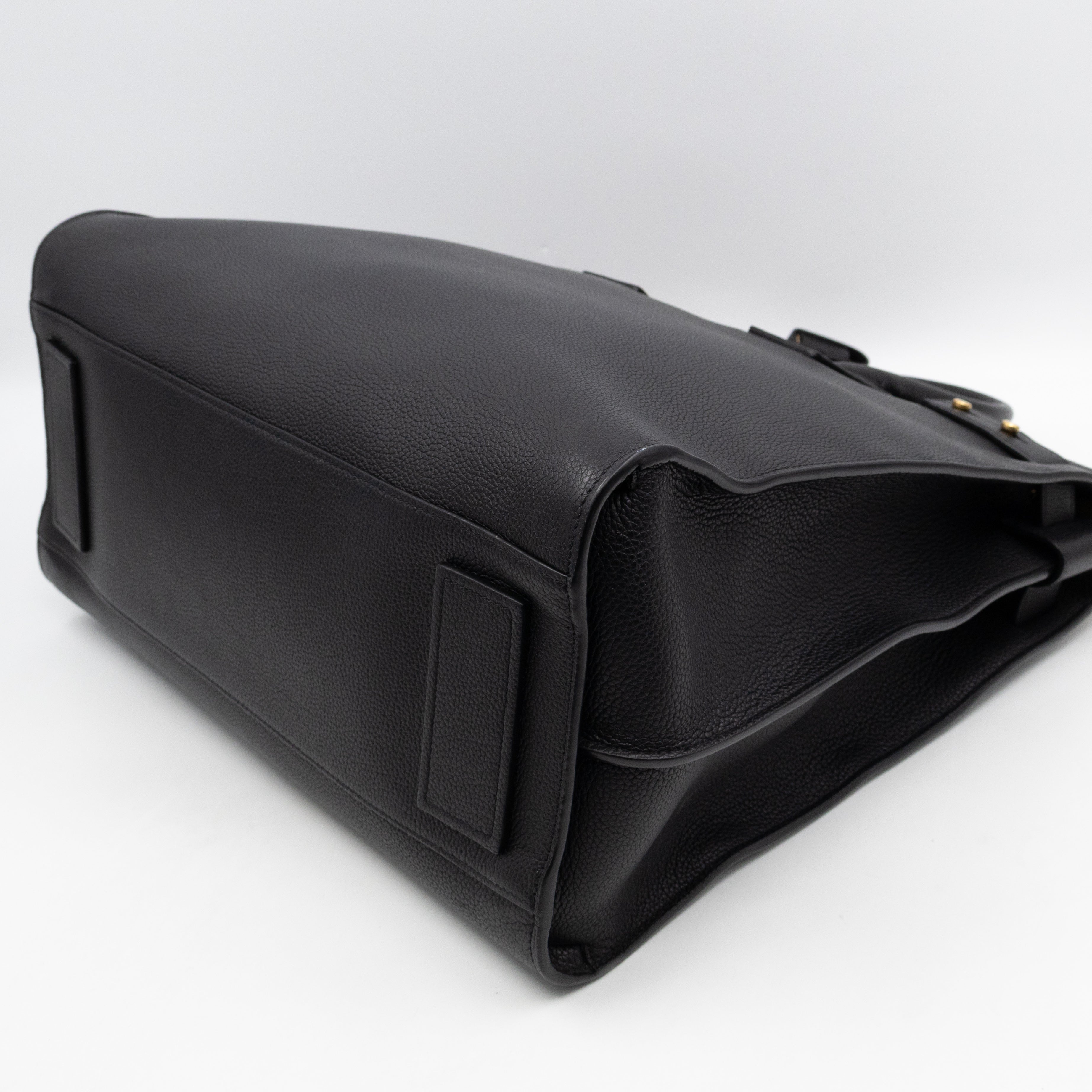 Sac de Jour North South Tote Black Grained Leather