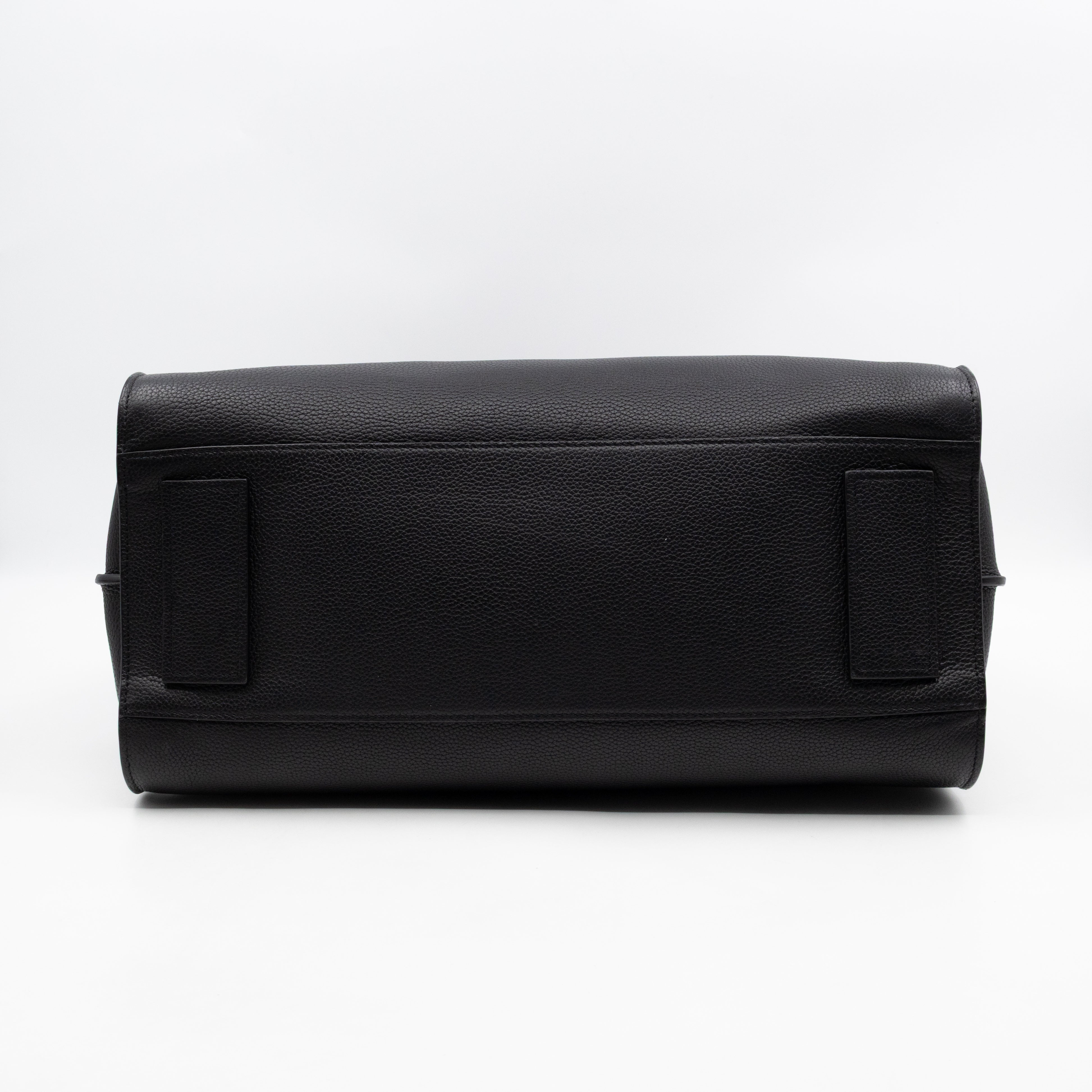 Sac de Jour North South Tote Black Grained Leather