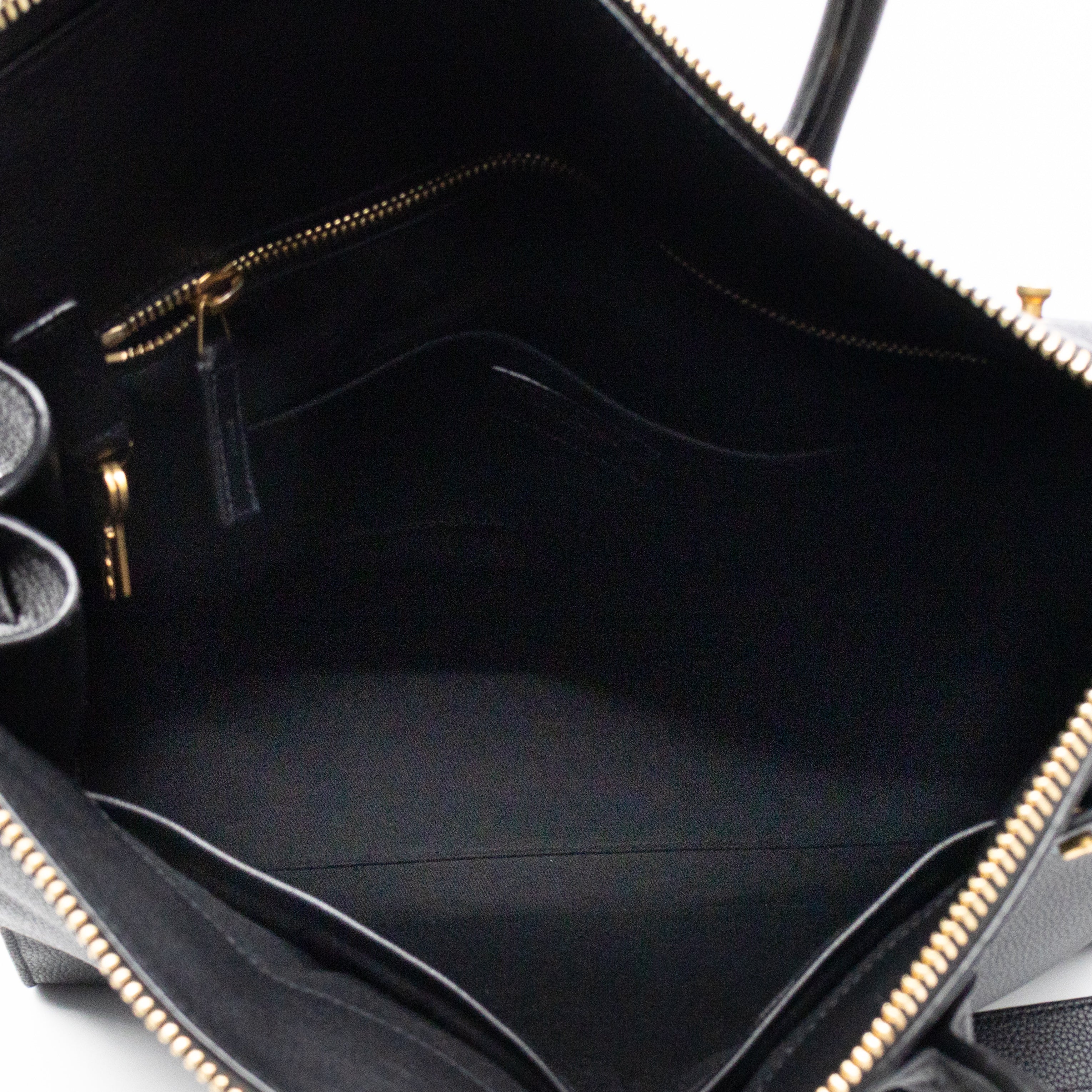 Sac de Jour North South Tote Black Grained Leather