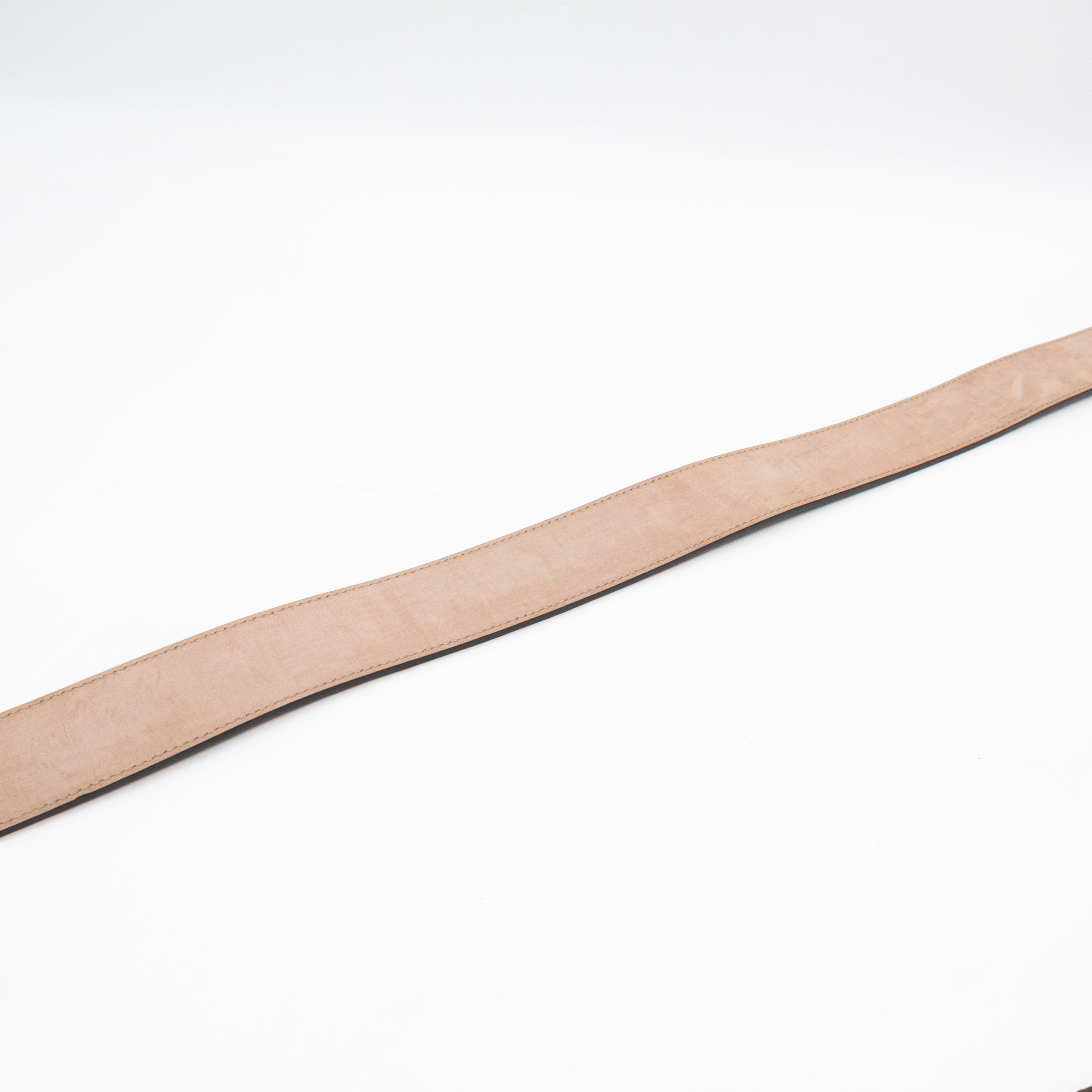 Wide Belt GG Supreme Brown Leather 95 cm