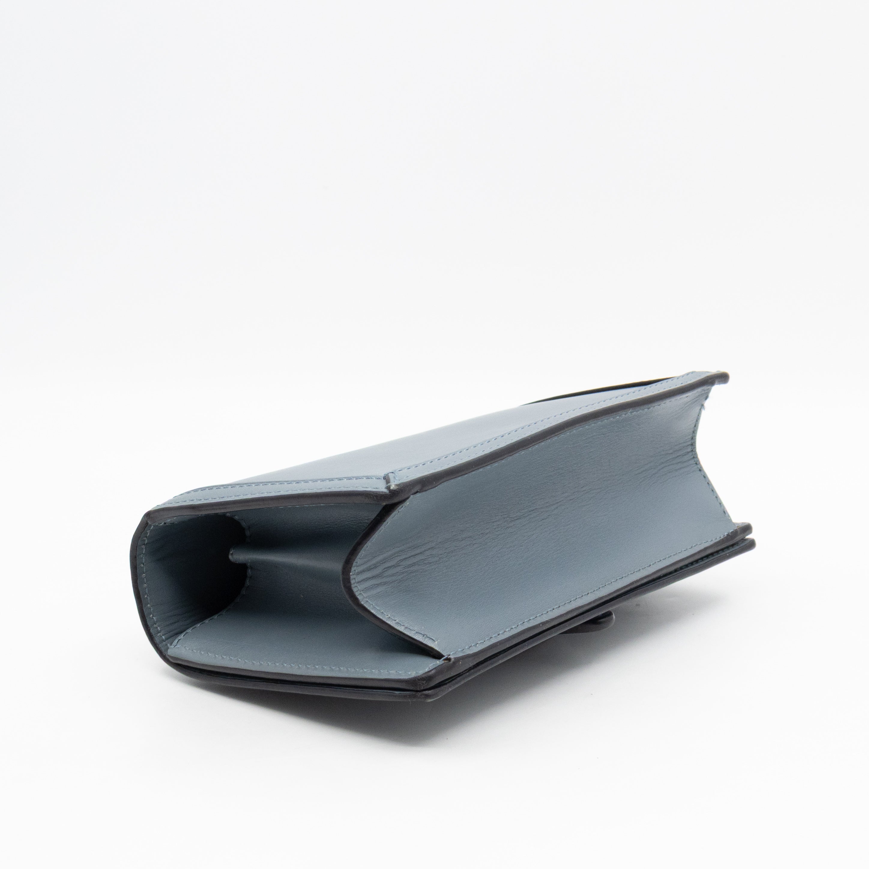 Small Barcelona Slate Blue Leather