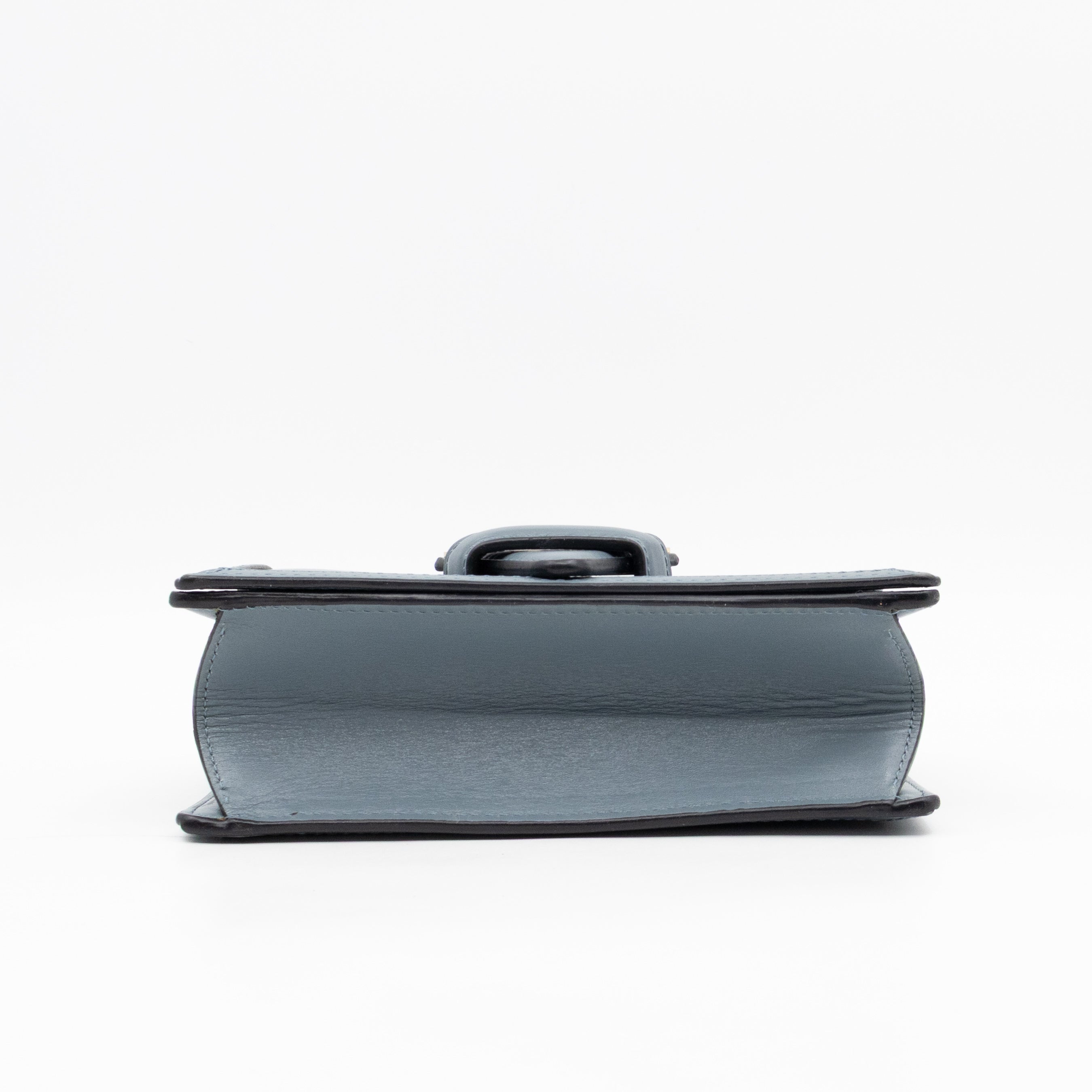 Small Barcelona Slate Blue Leather