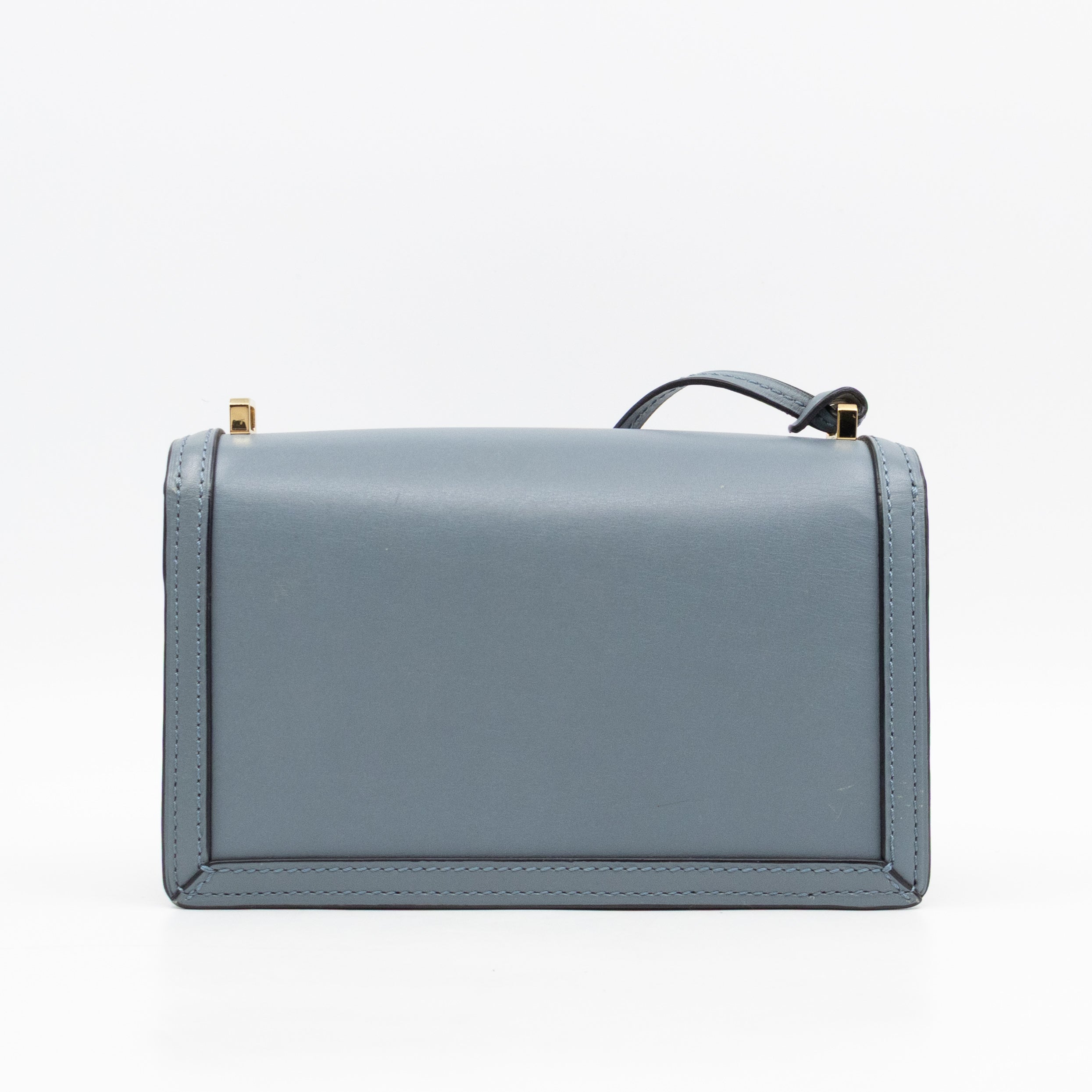 Small Barcelona Slate Blue Leather