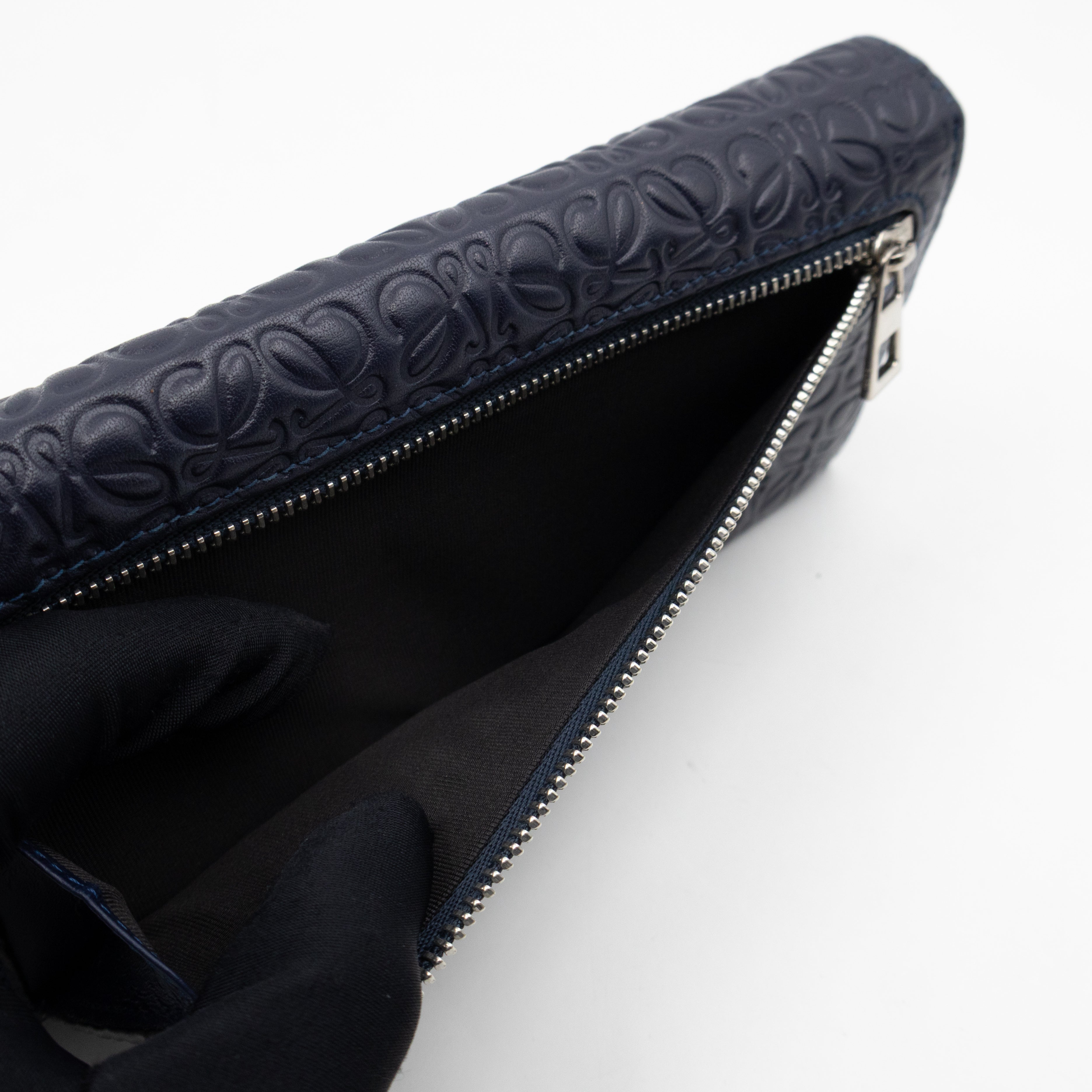 Anagram Continental Wallet Blue Leather