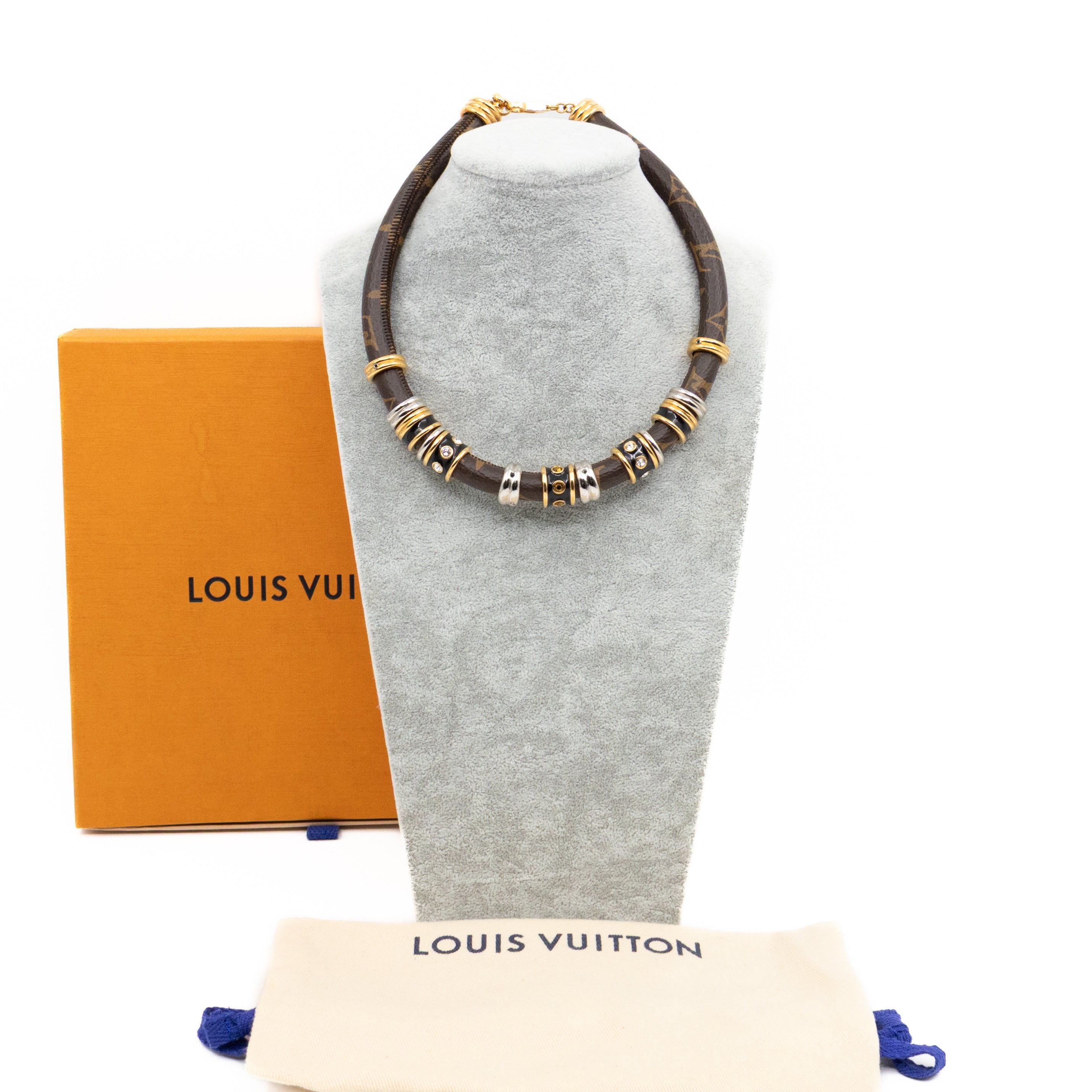 Wild LV Strass Necklace Monogram