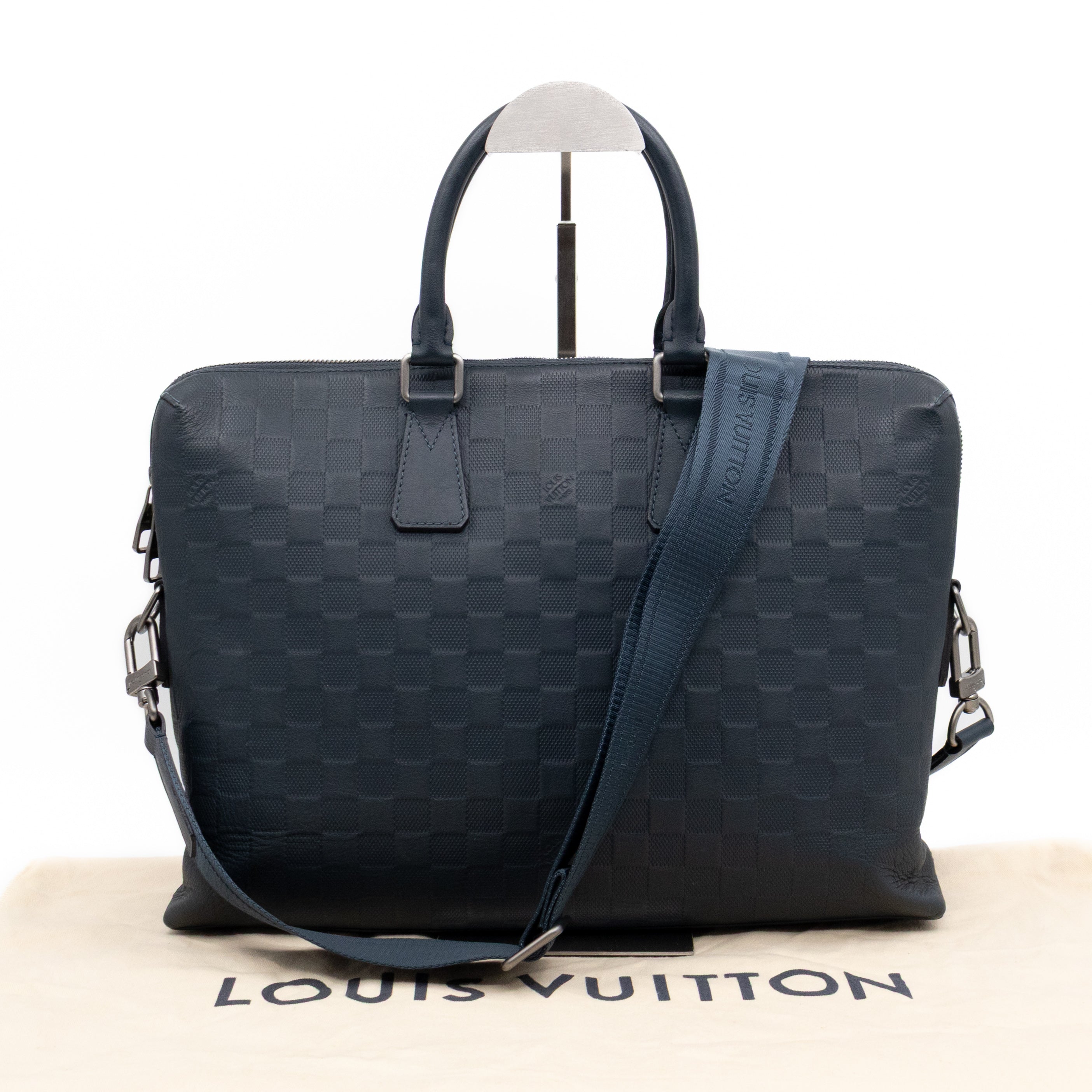 Porte Documents Voyage PM Briefcase Damier Infini Leather Glace