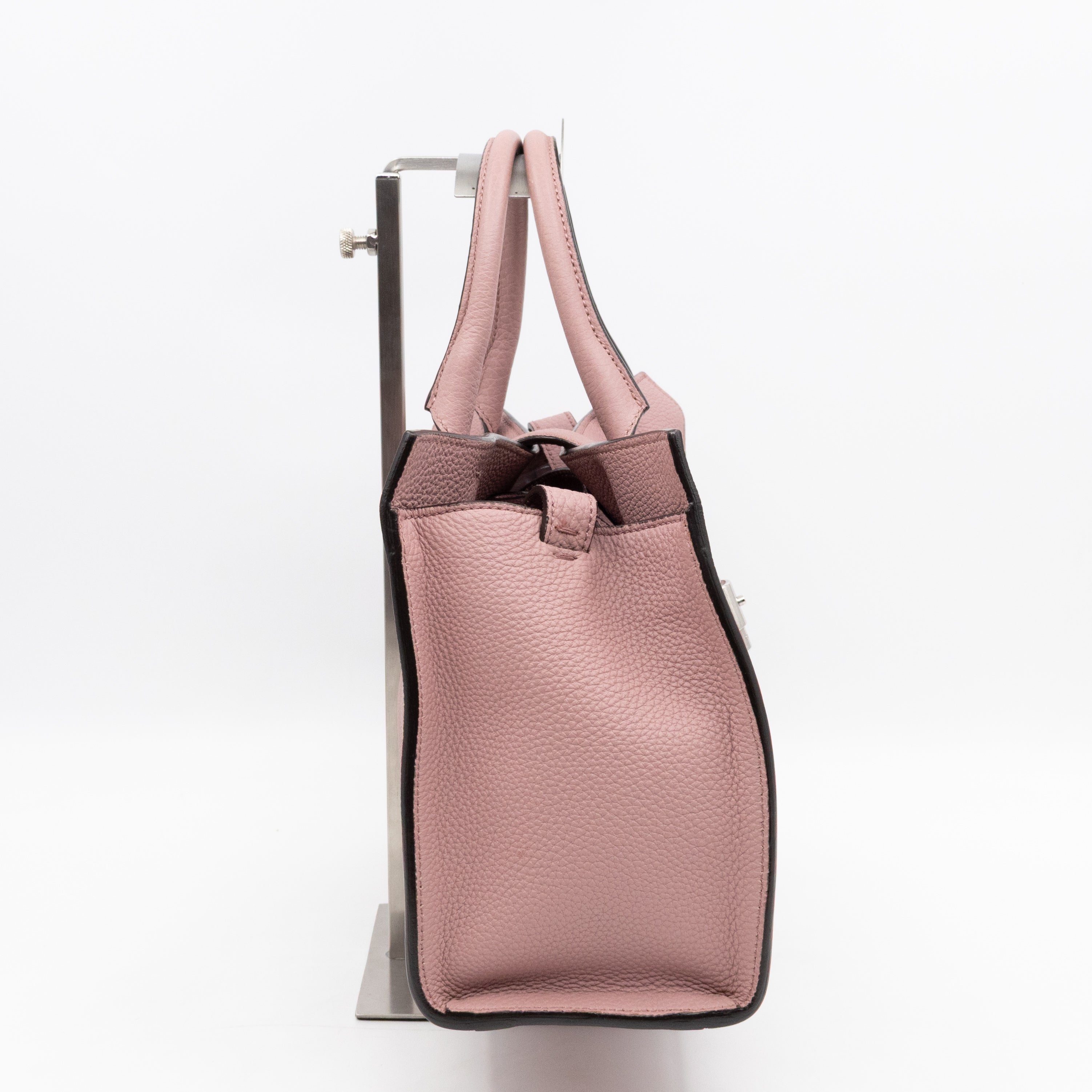 New Jackie Top Handle Bag Pink Leather
