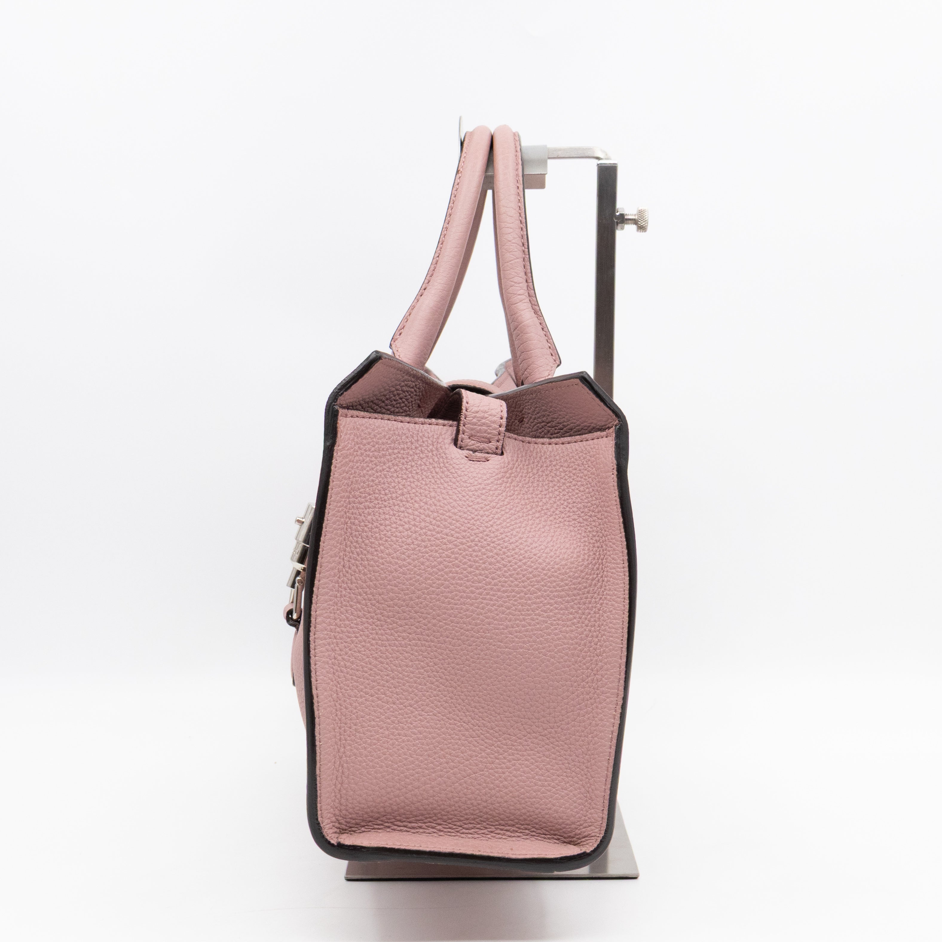 New Jackie Top Handle Bag Pink Leather
