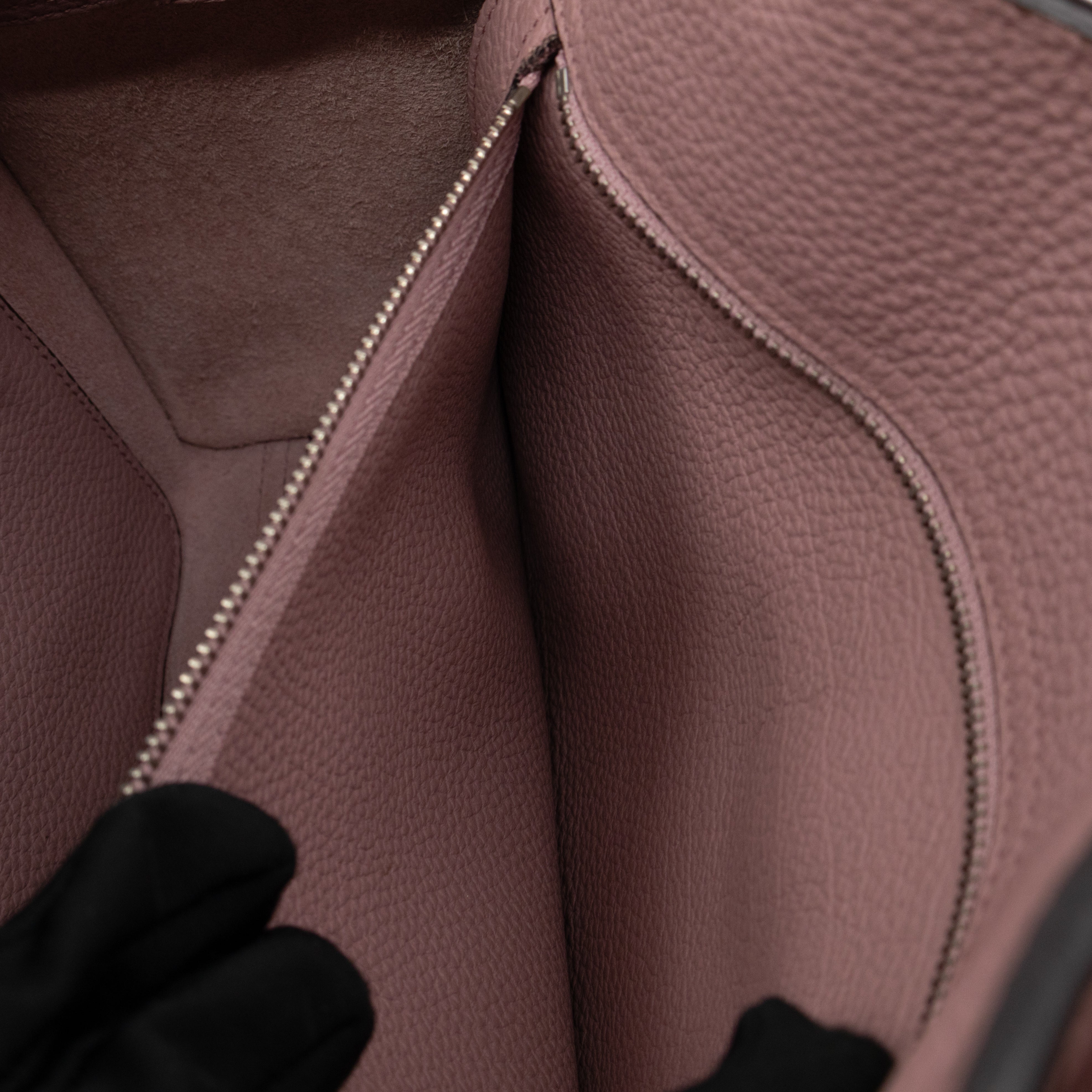 New Jackie Top Handle Bag Pink Leather