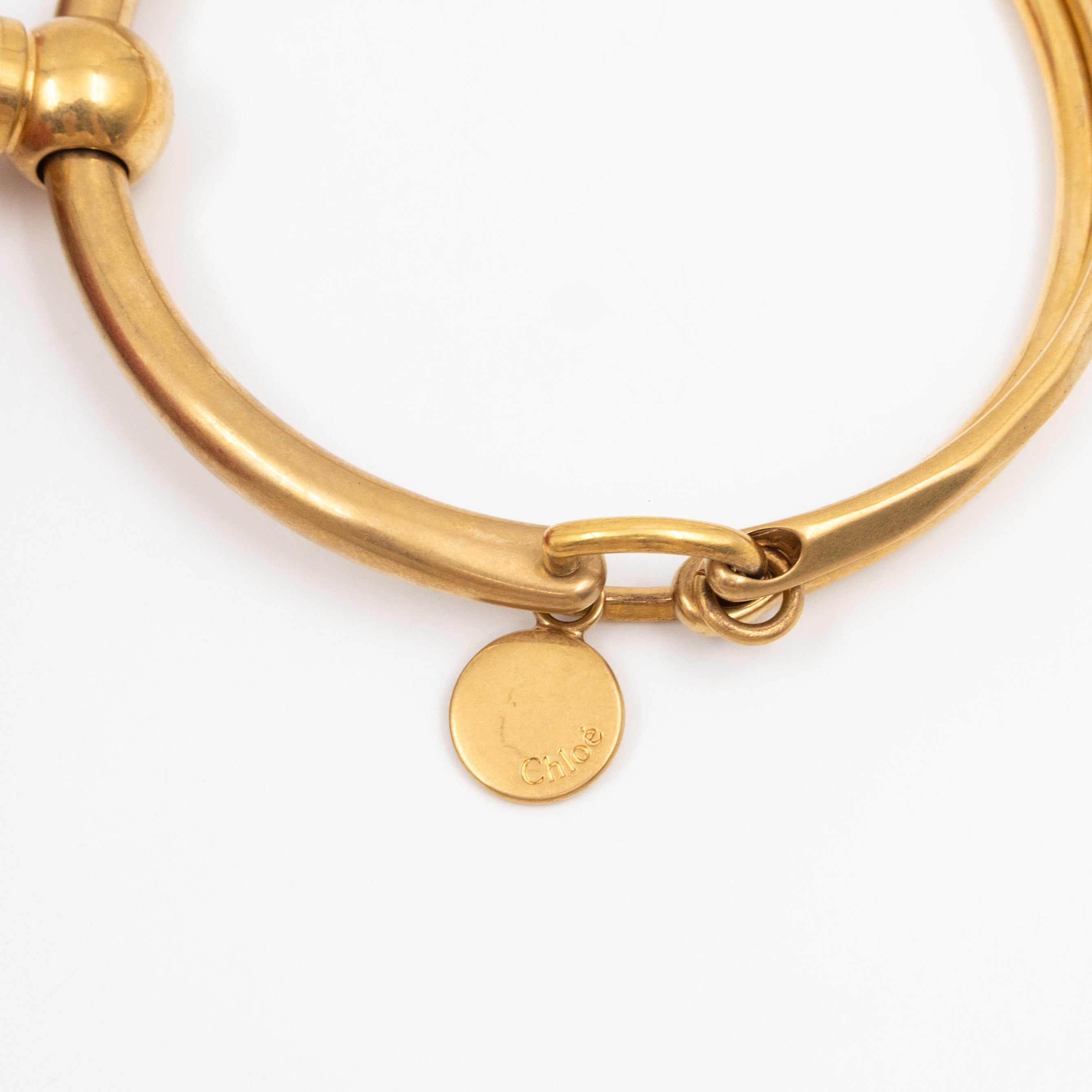 Small Nile Bracelet Bag Red Leather