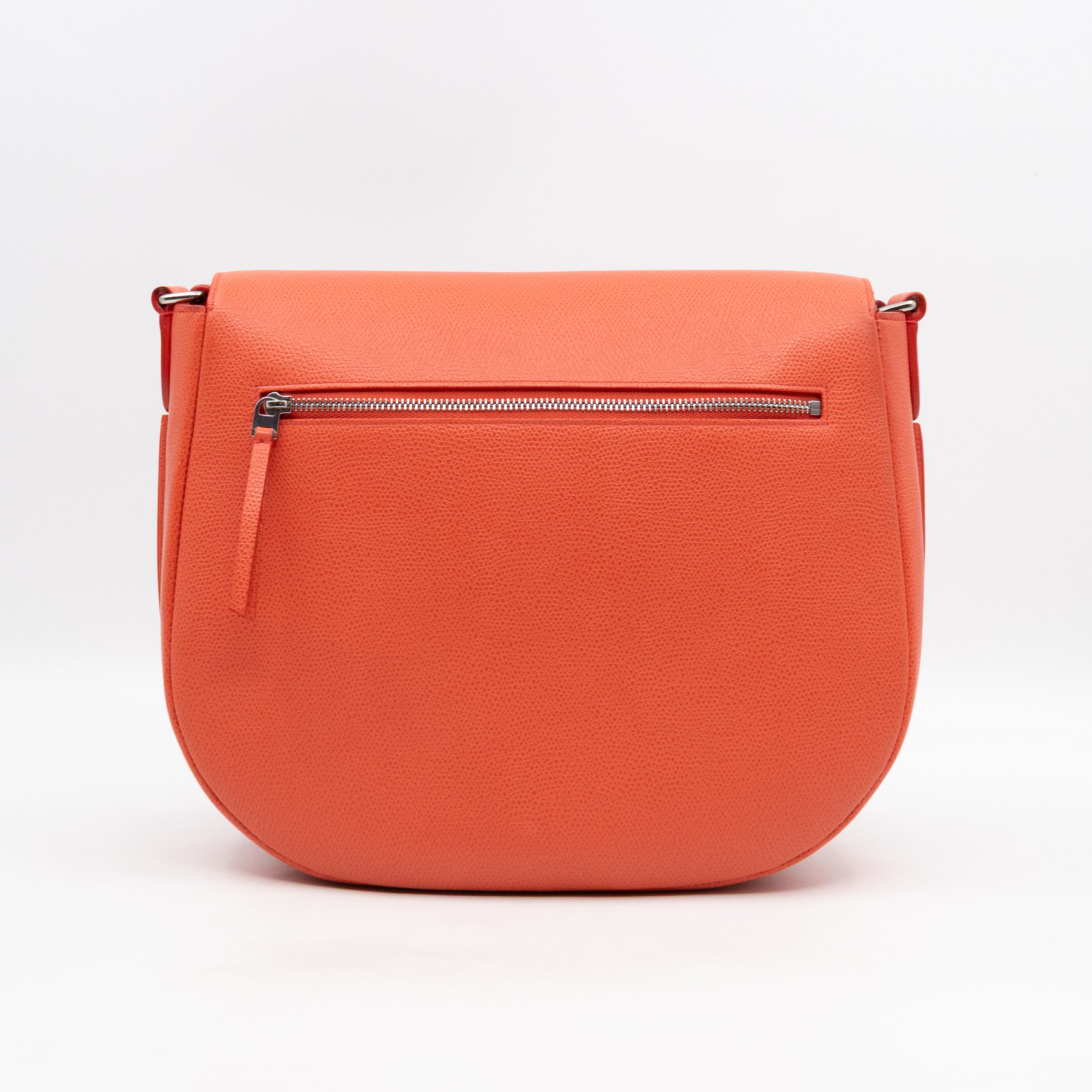 Trotteur Messenger Bag Orange Leather