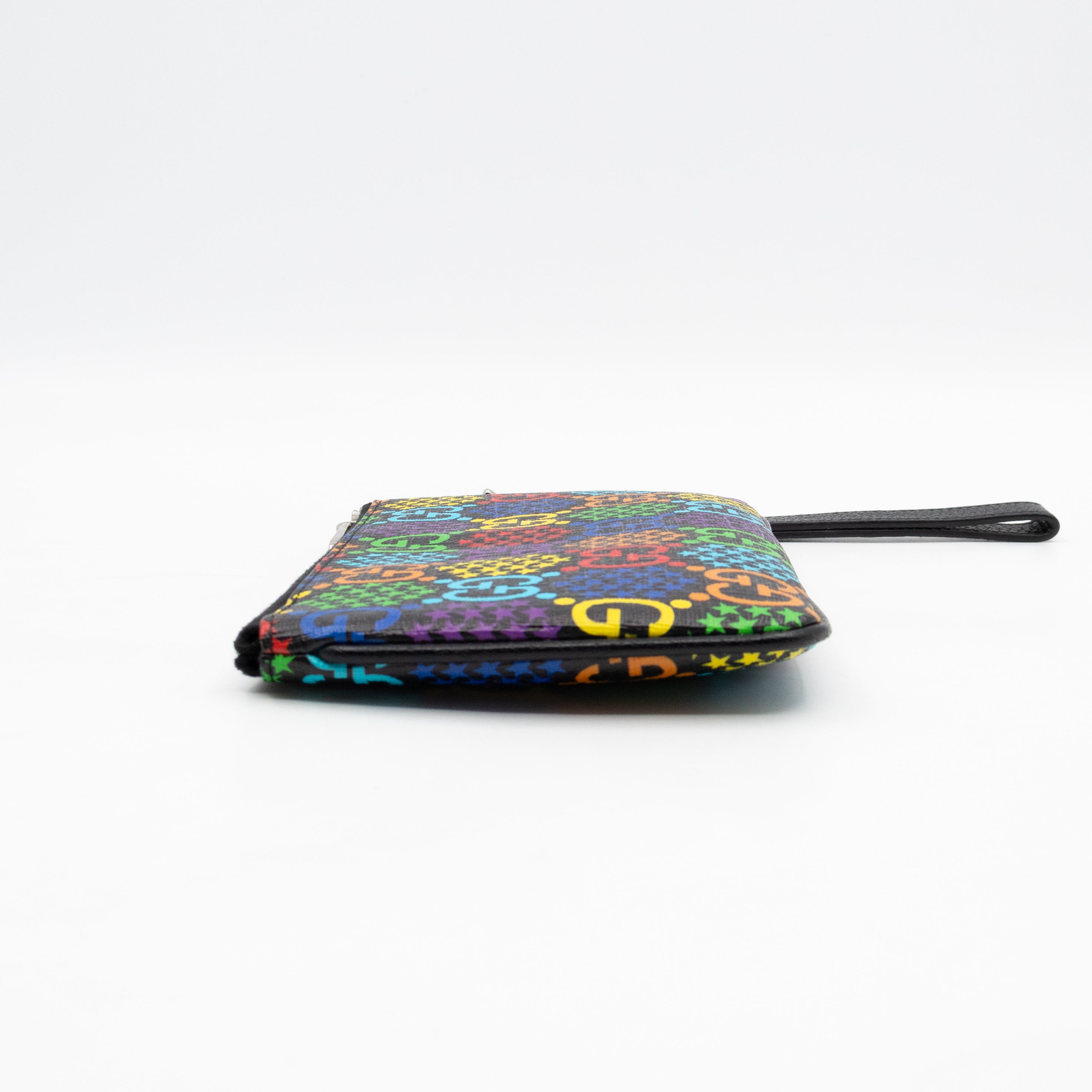 GG Wristlet Zip Pouch GG Psychedelic Canvas