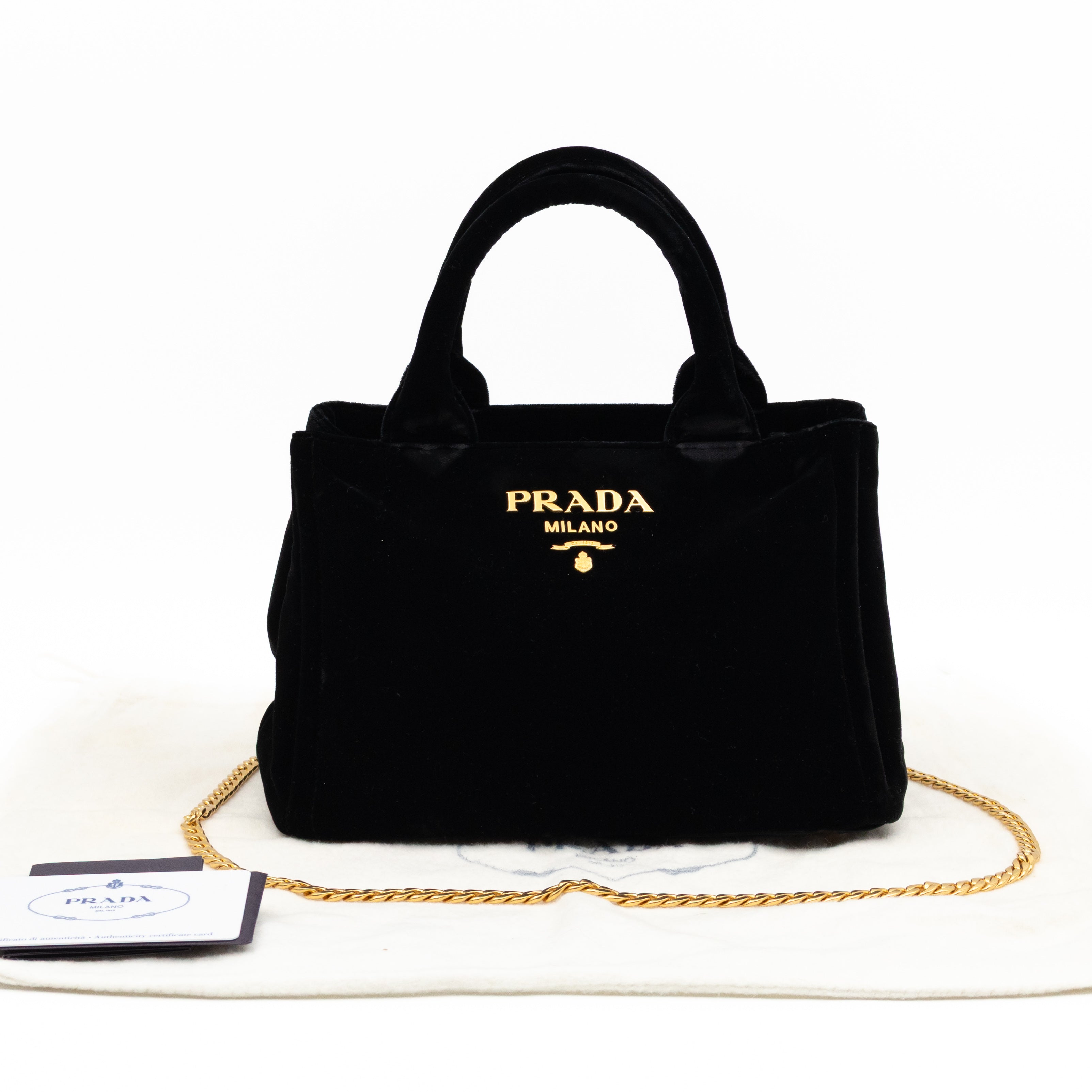 Canapa Mini Tote Bag Black Velvet