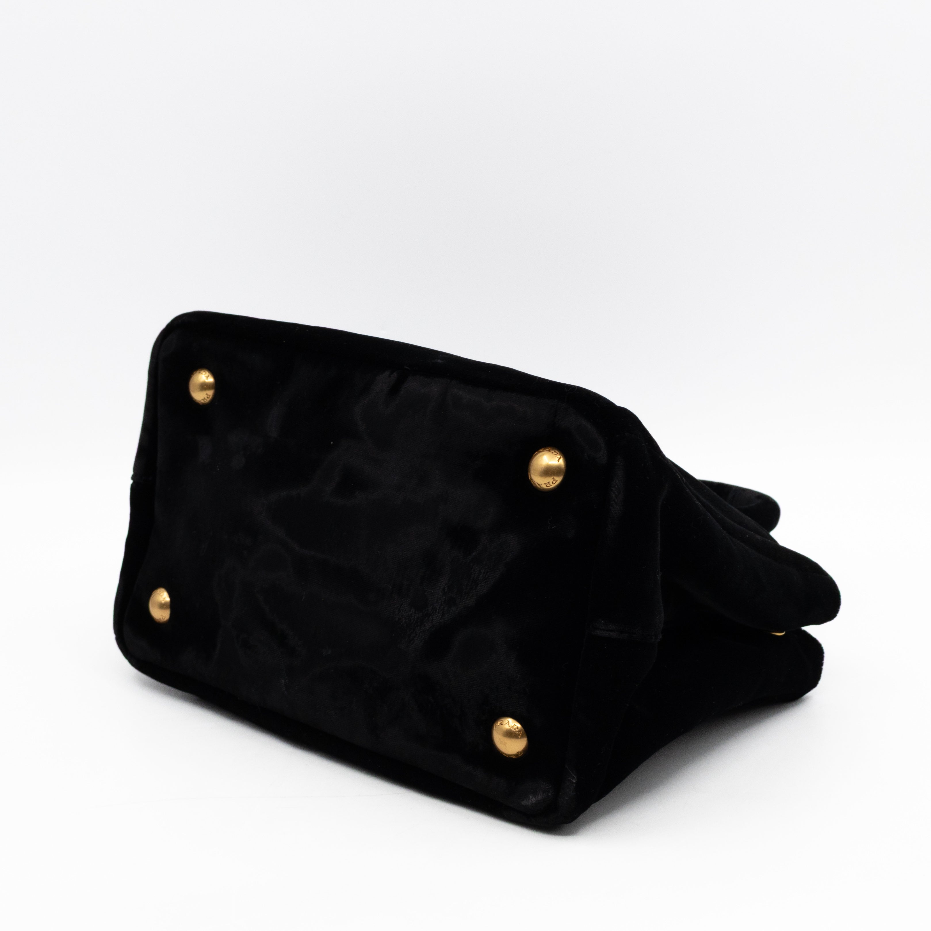 Canapa Mini Tote Bag Black Velvet