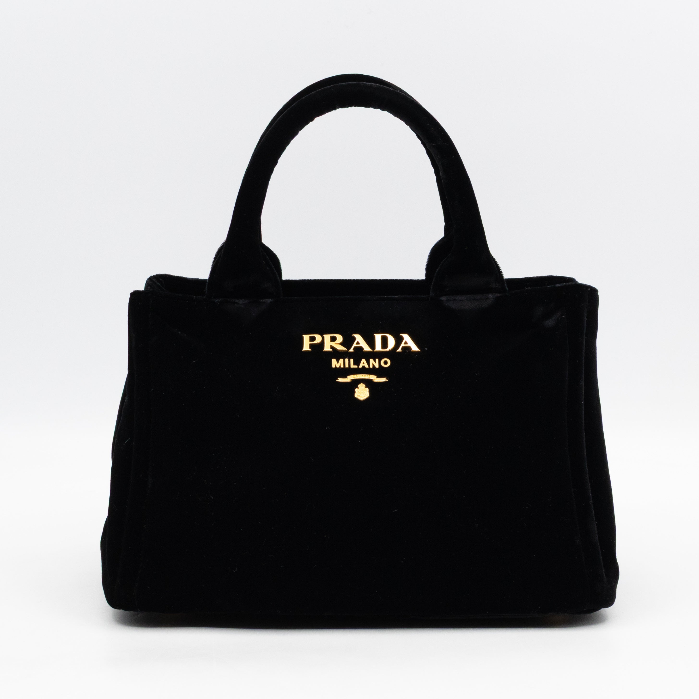 Canapa Mini Tote Bag Black Velvet