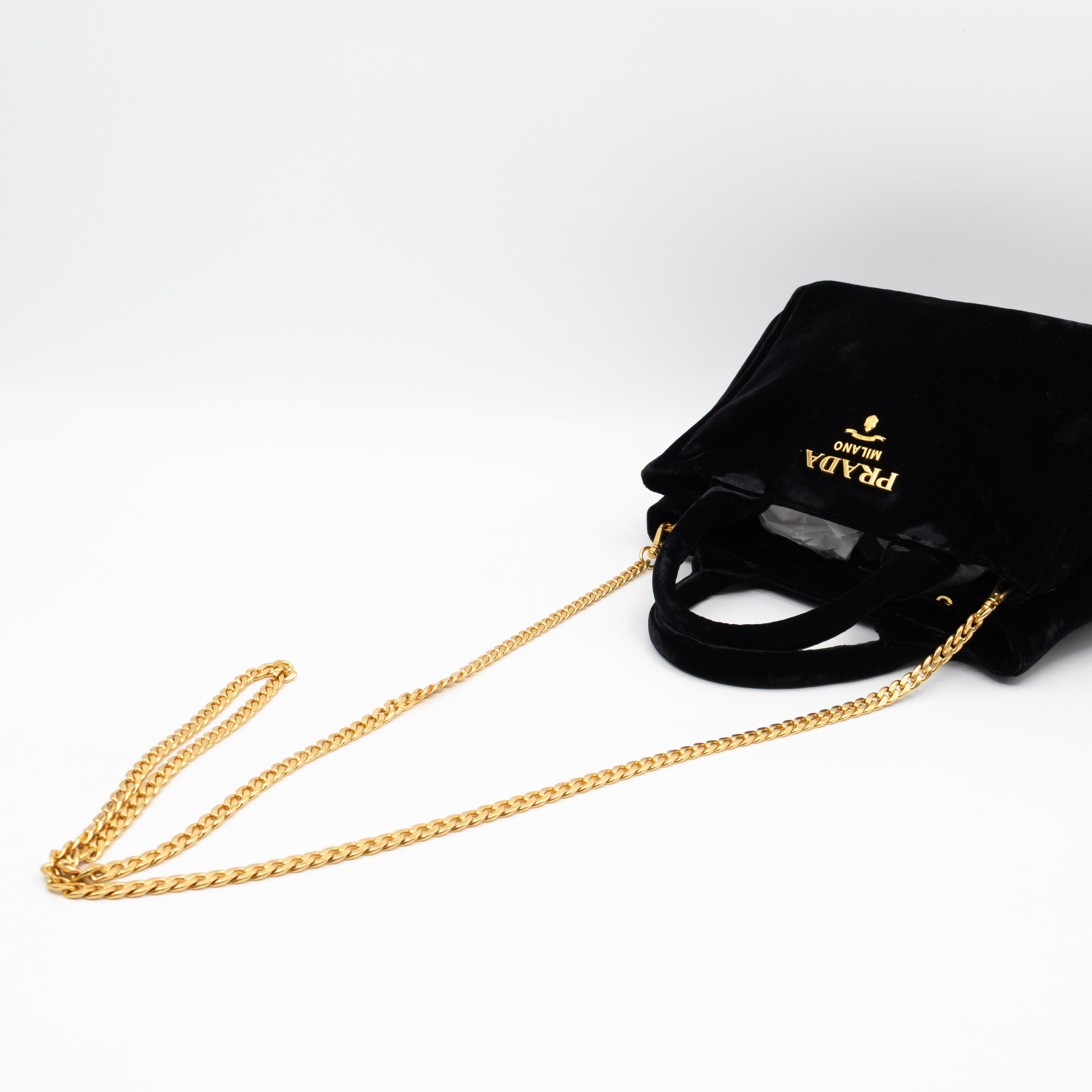 Canapa Mini Tote Bag Black Velvet