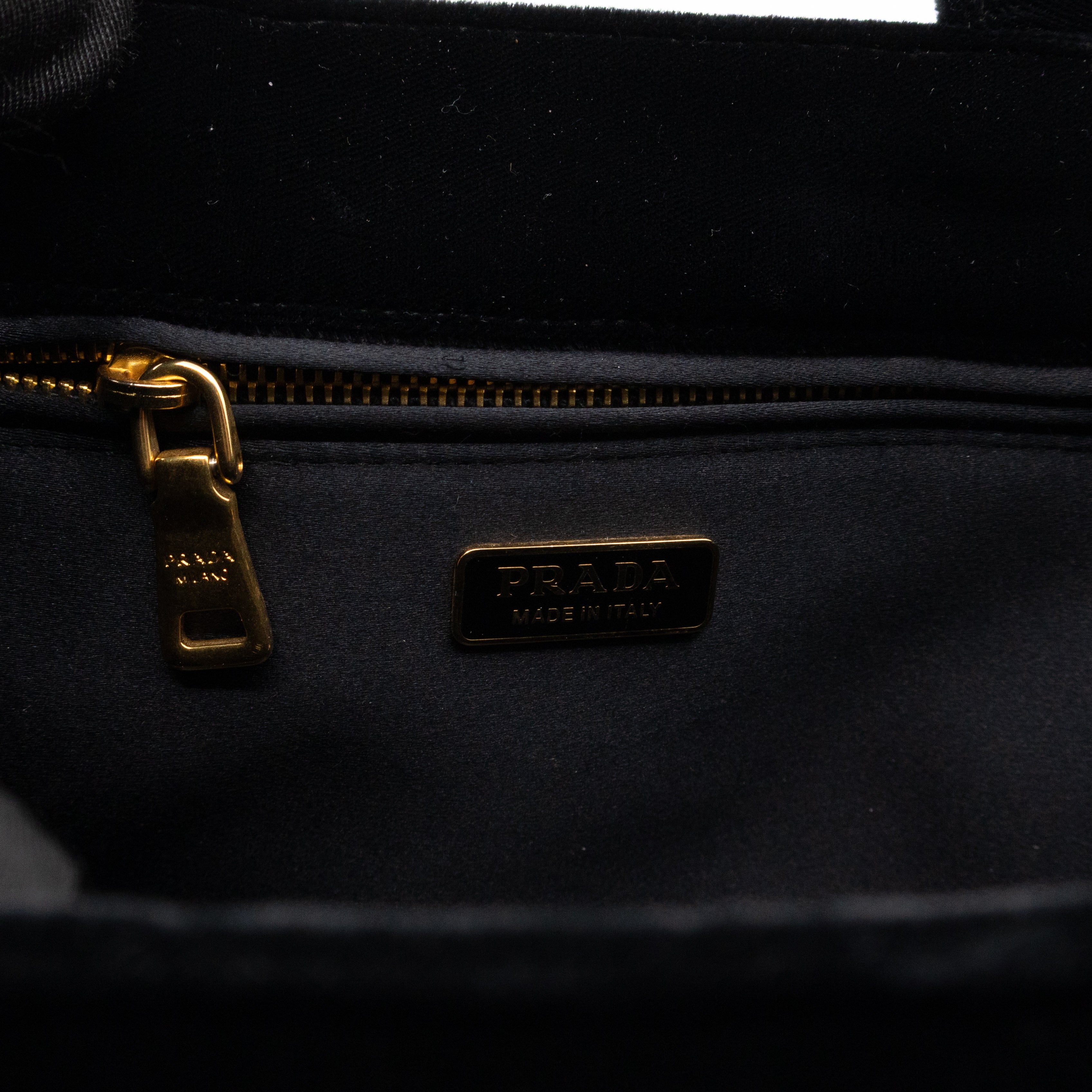 Canapa Mini Tote Bag Black Velvet