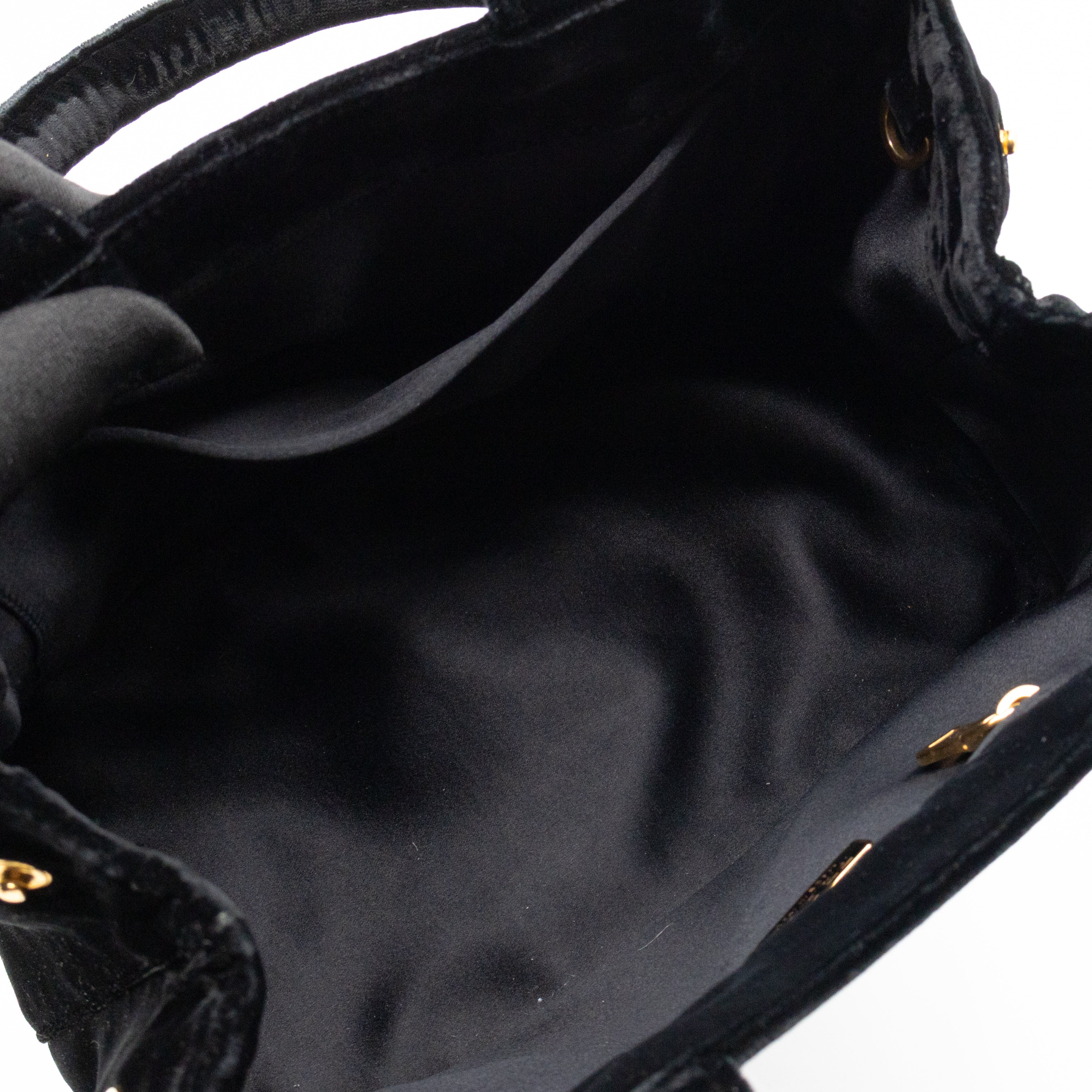 Canapa Mini Tote Bag Black Velvet