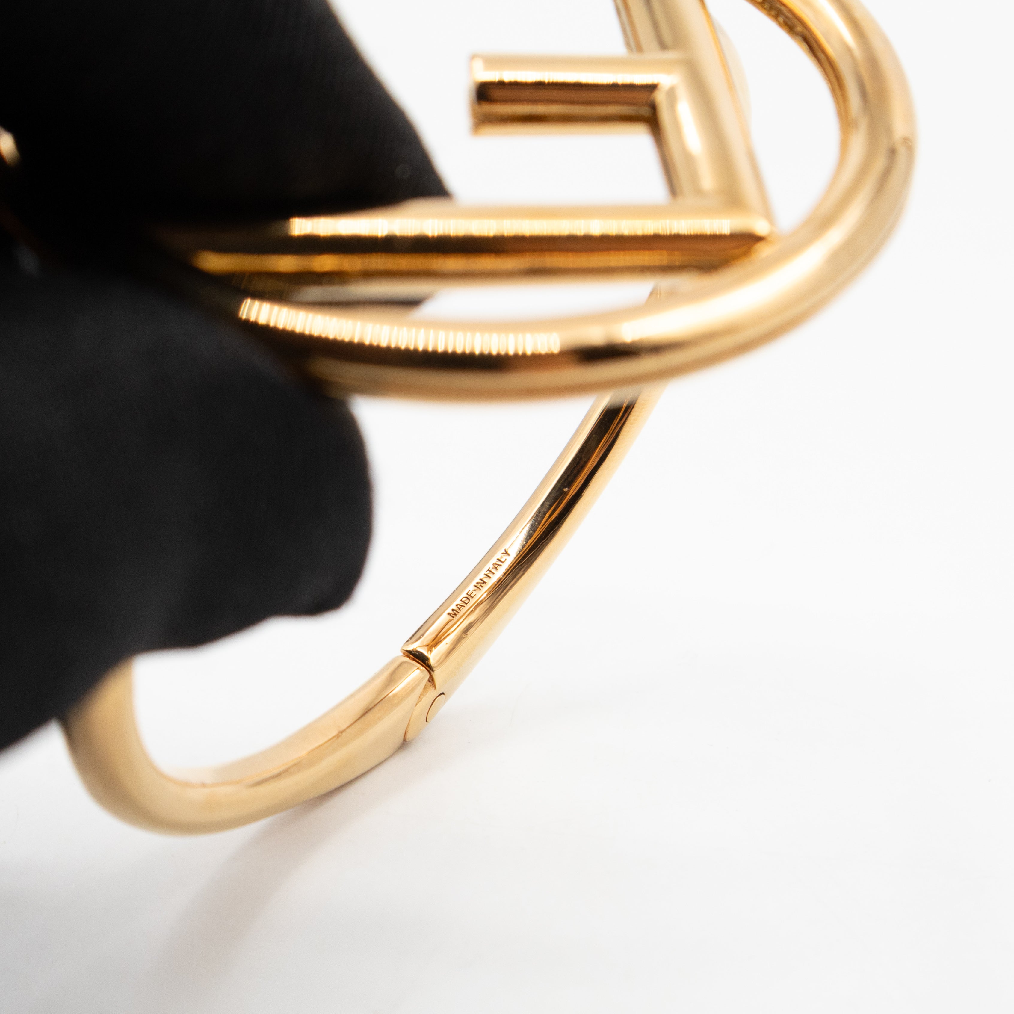 F Is Fendi Cuff Bracelet Gold