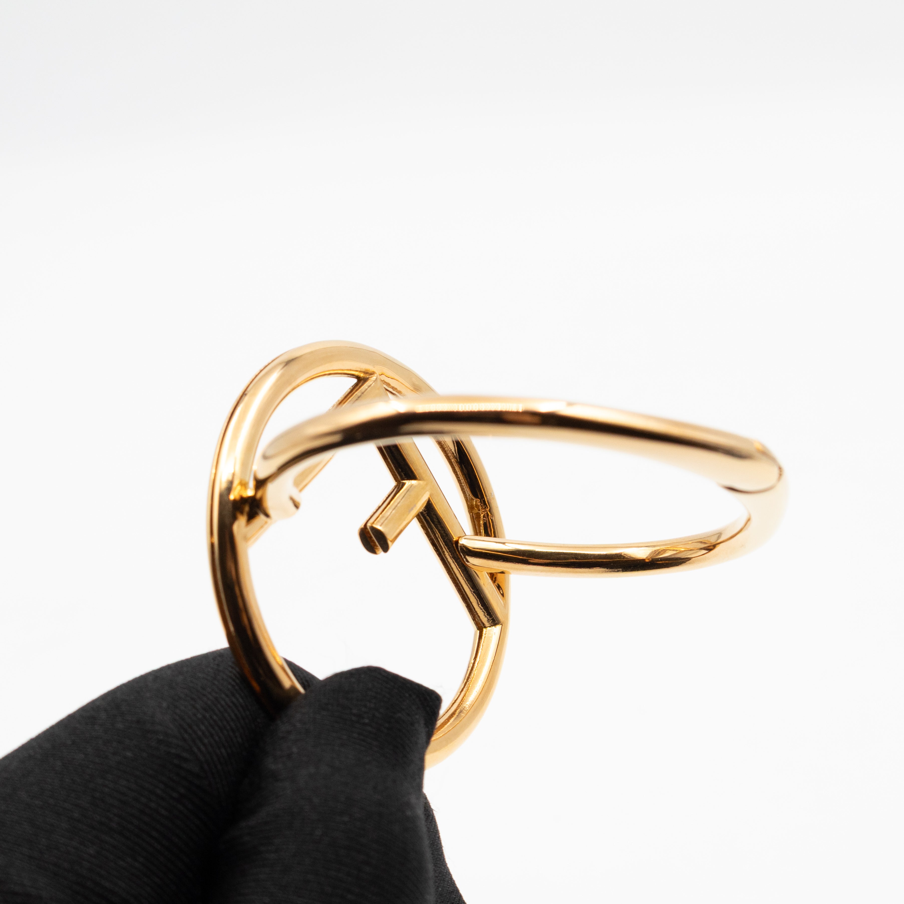 F Is Fendi Cuff Bracelet Gold
