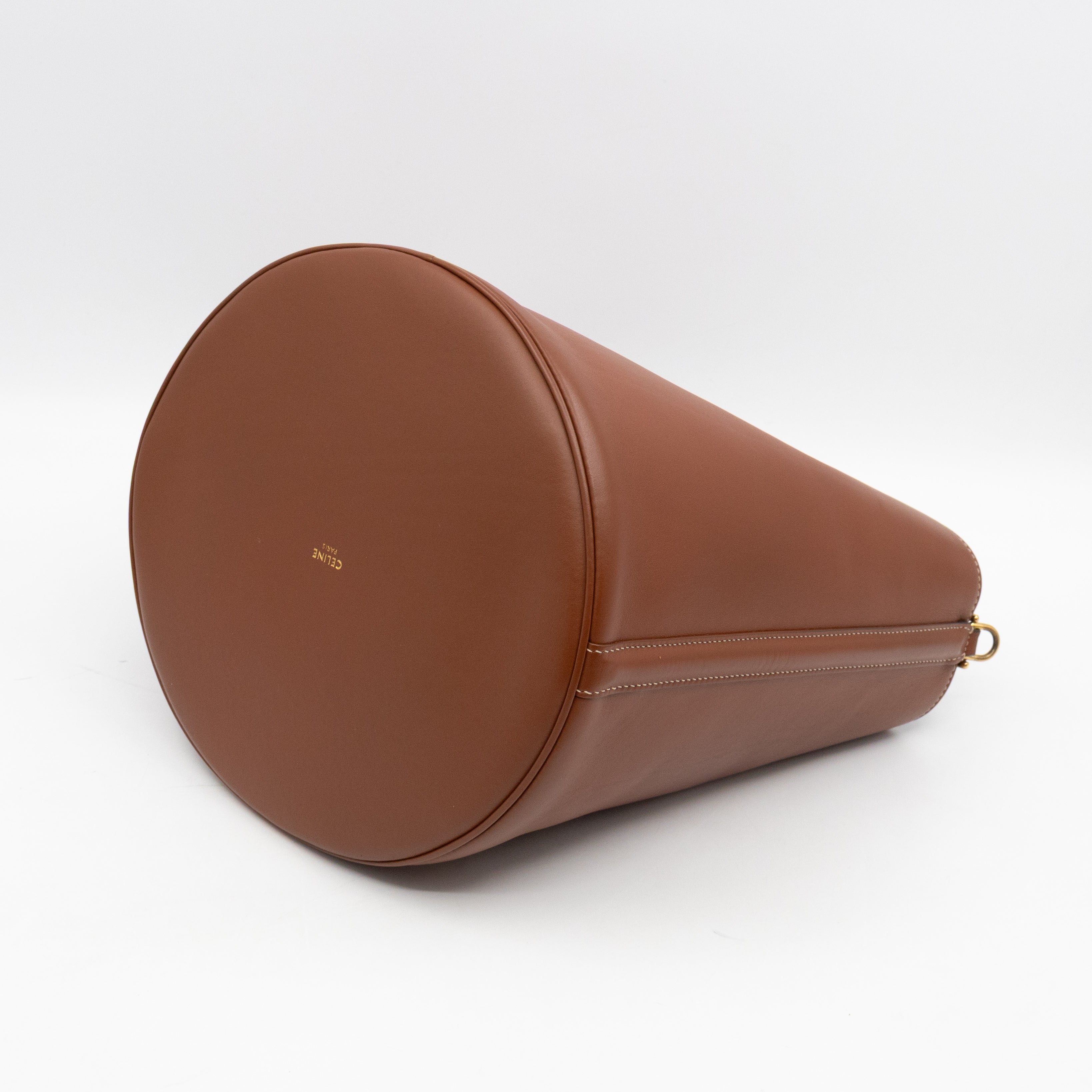 Celine 16 Bucket Bag Brown Smooth Leather