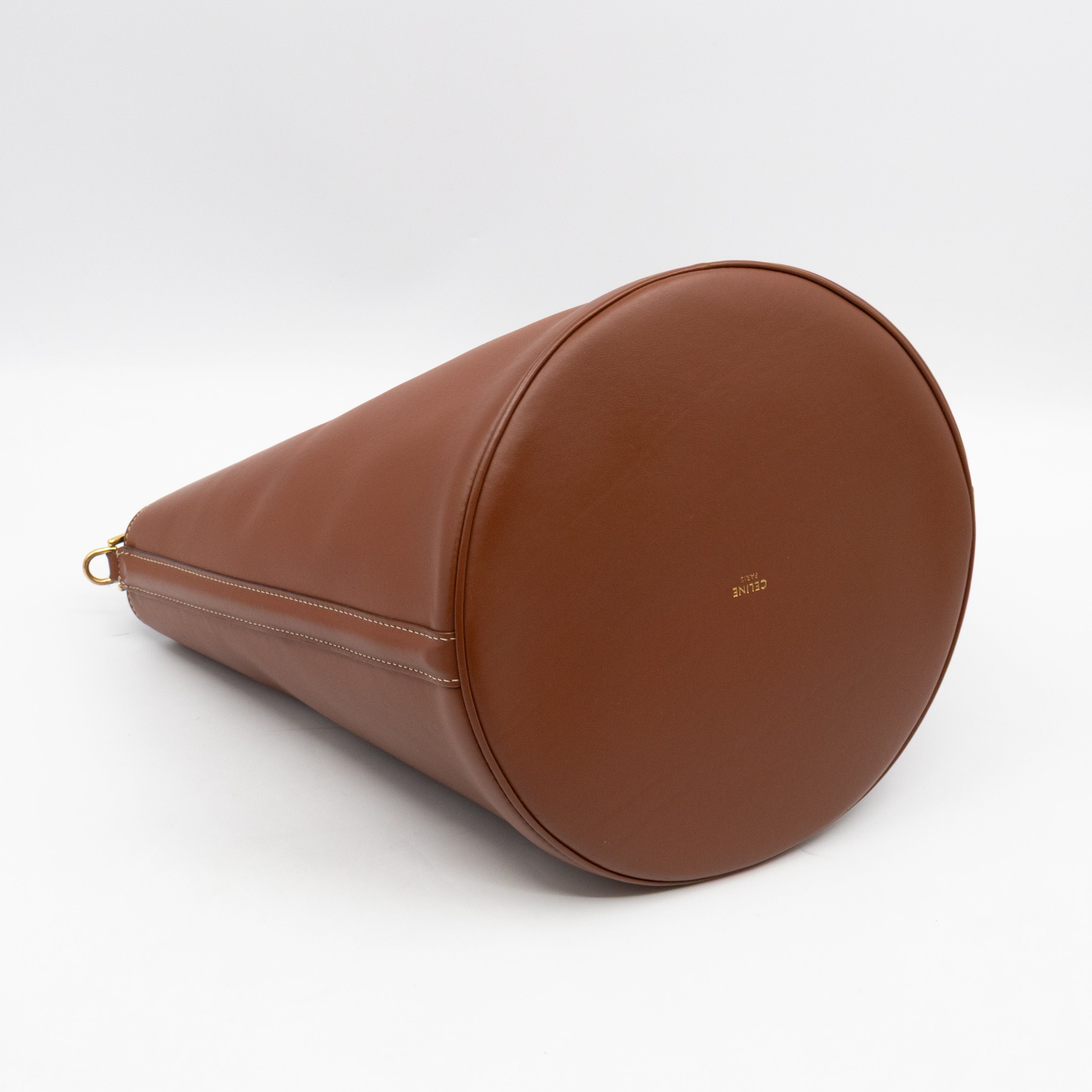 Celine 16 Bucket Bag Brown Smooth Leather