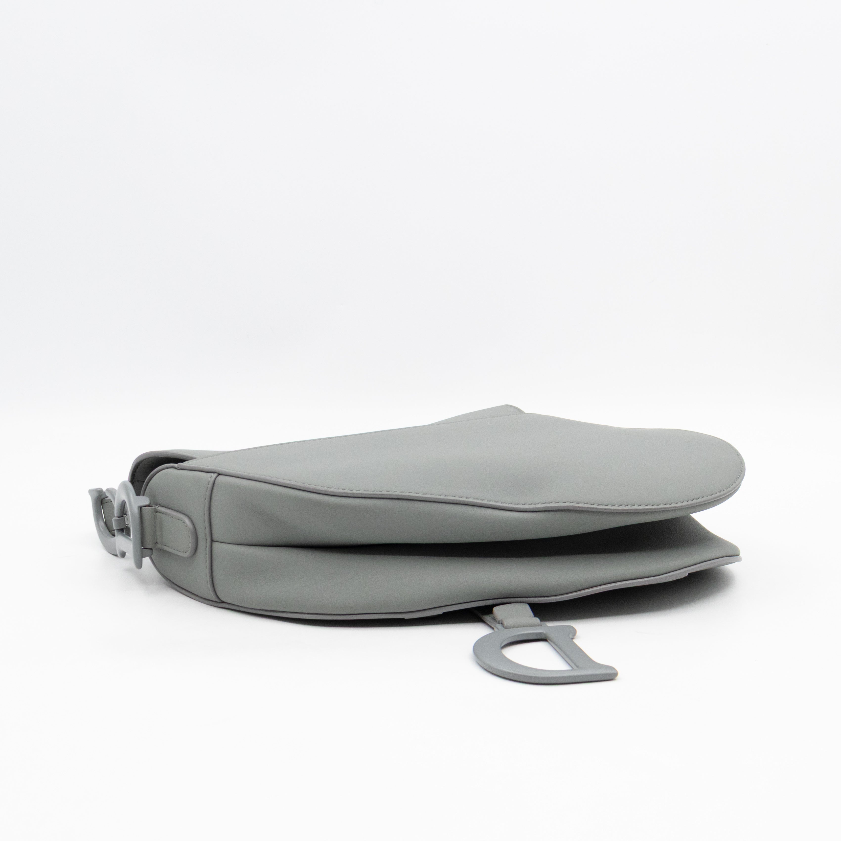 Saddle Bag Dior Grey Stone Ultra Matte Leather