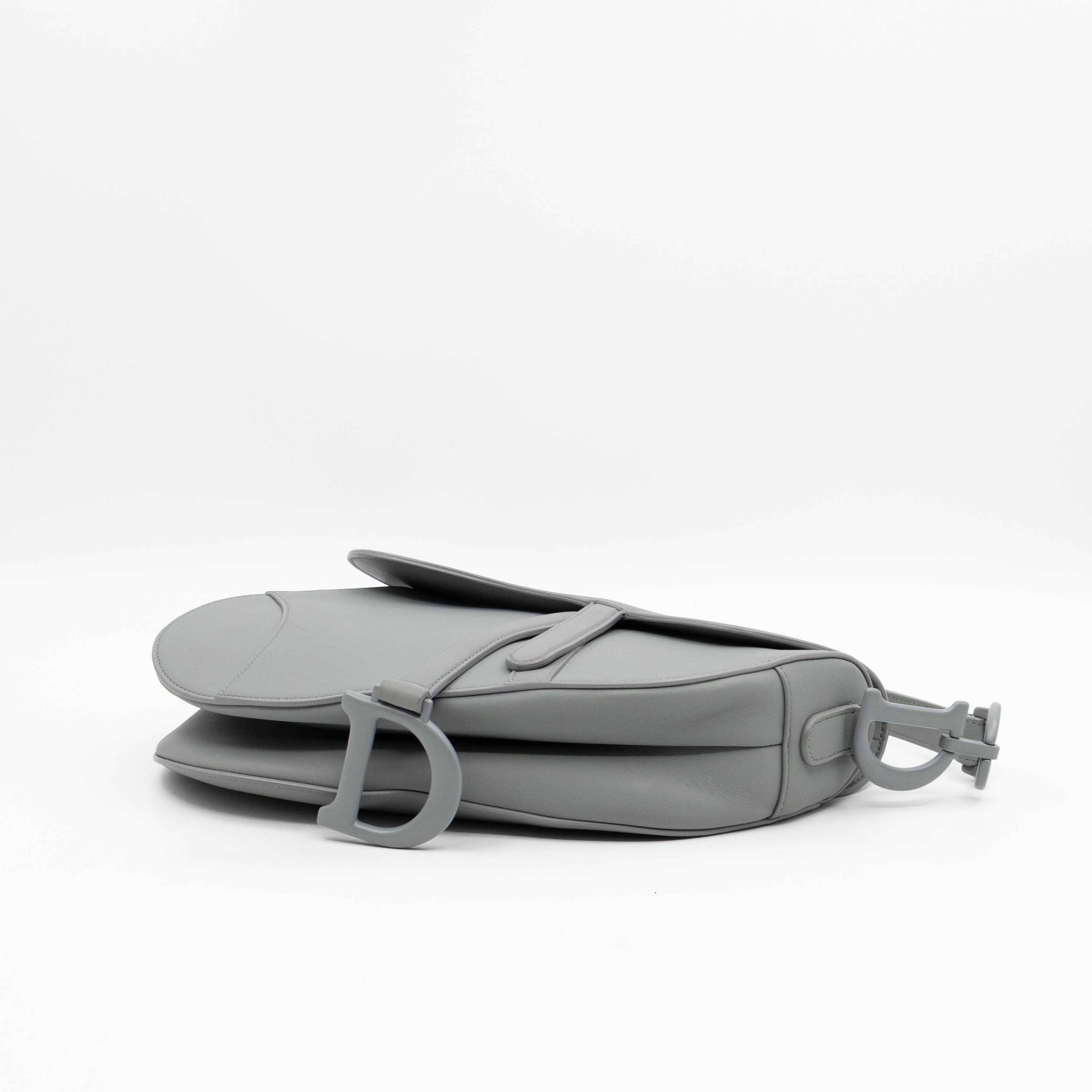 Saddle Bag Dior Grey Stone Ultra Matte Leather