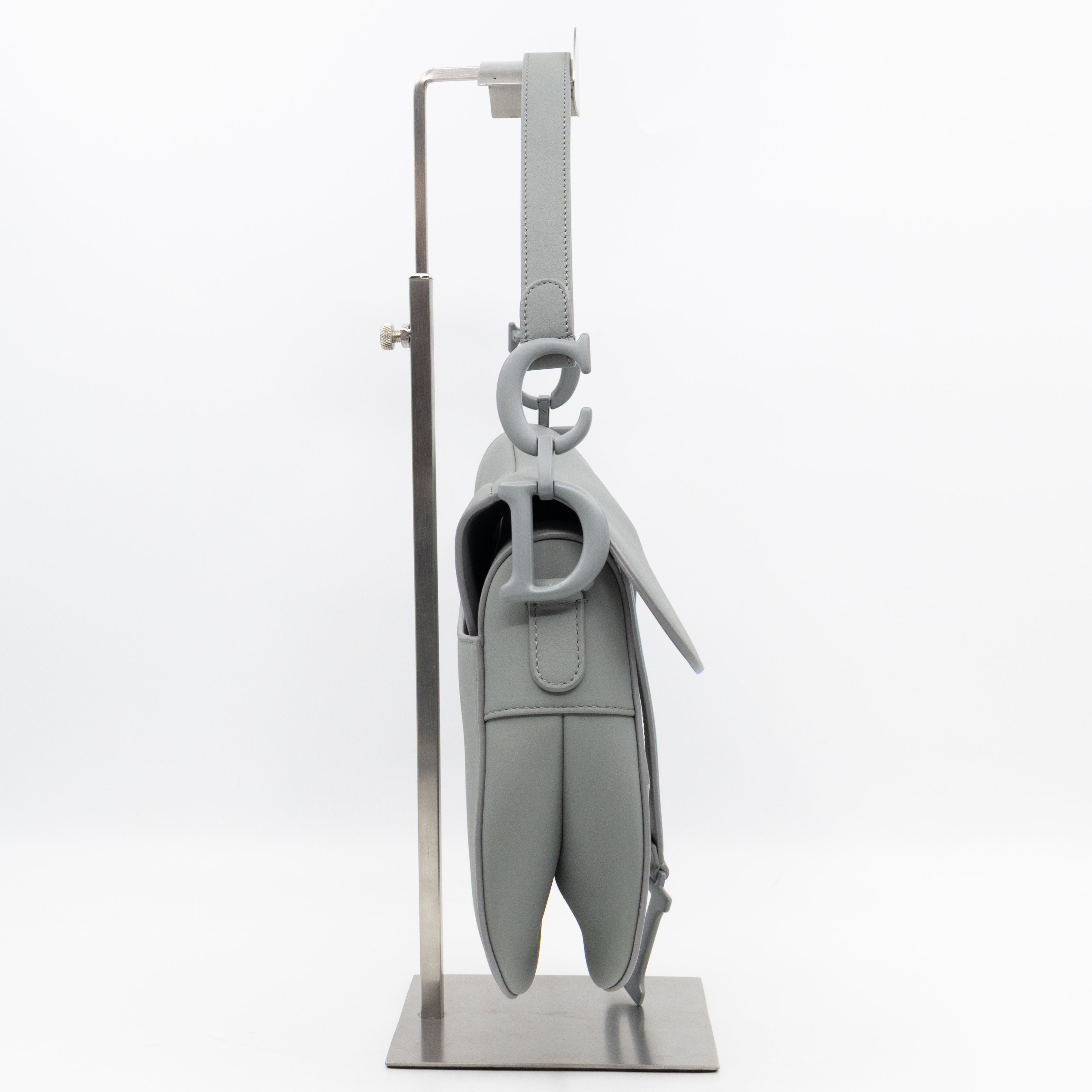 Saddle Bag Dior Grey Stone Ultra Matte Leather