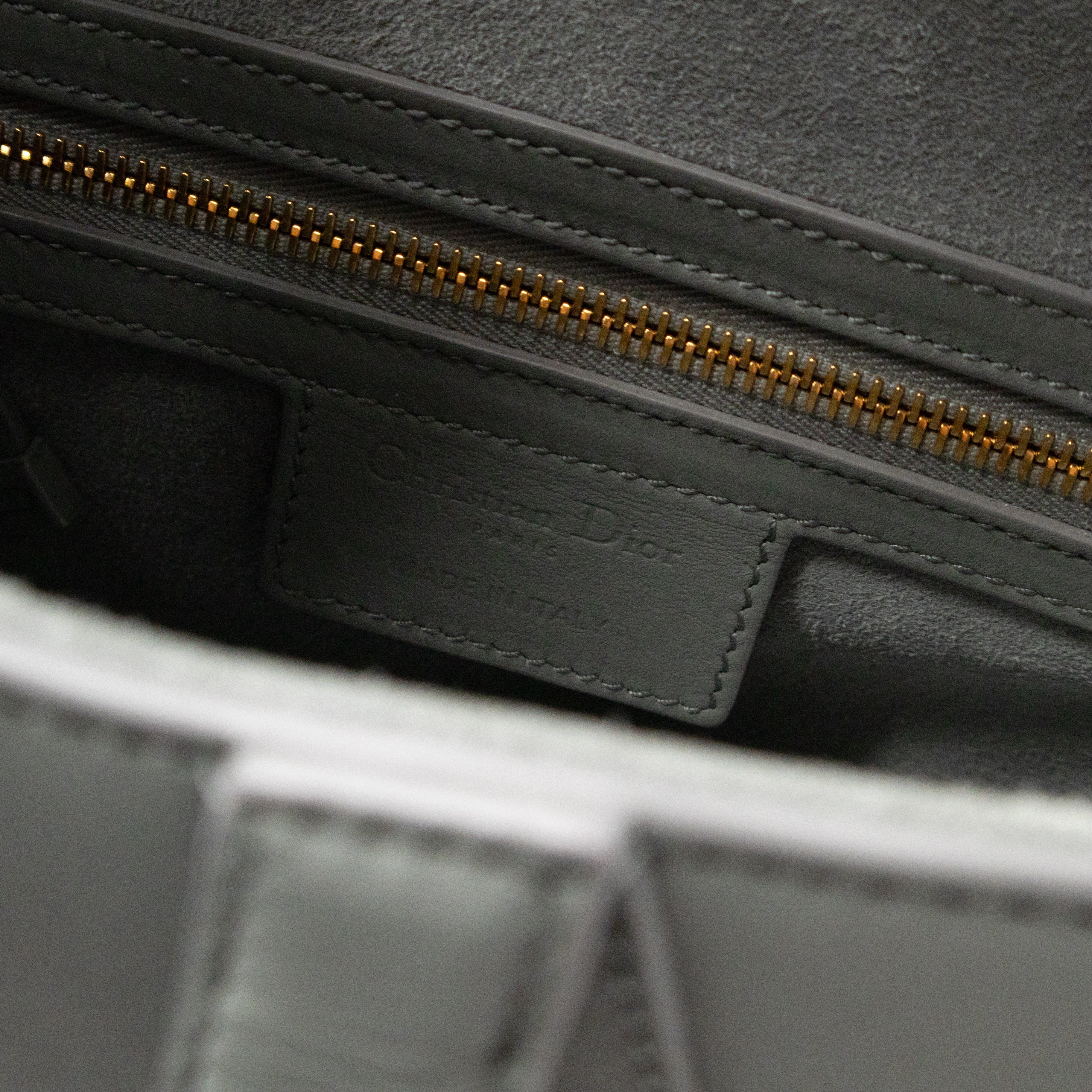 Saddle Bag Dior Grey Stone Ultra Matte Leather