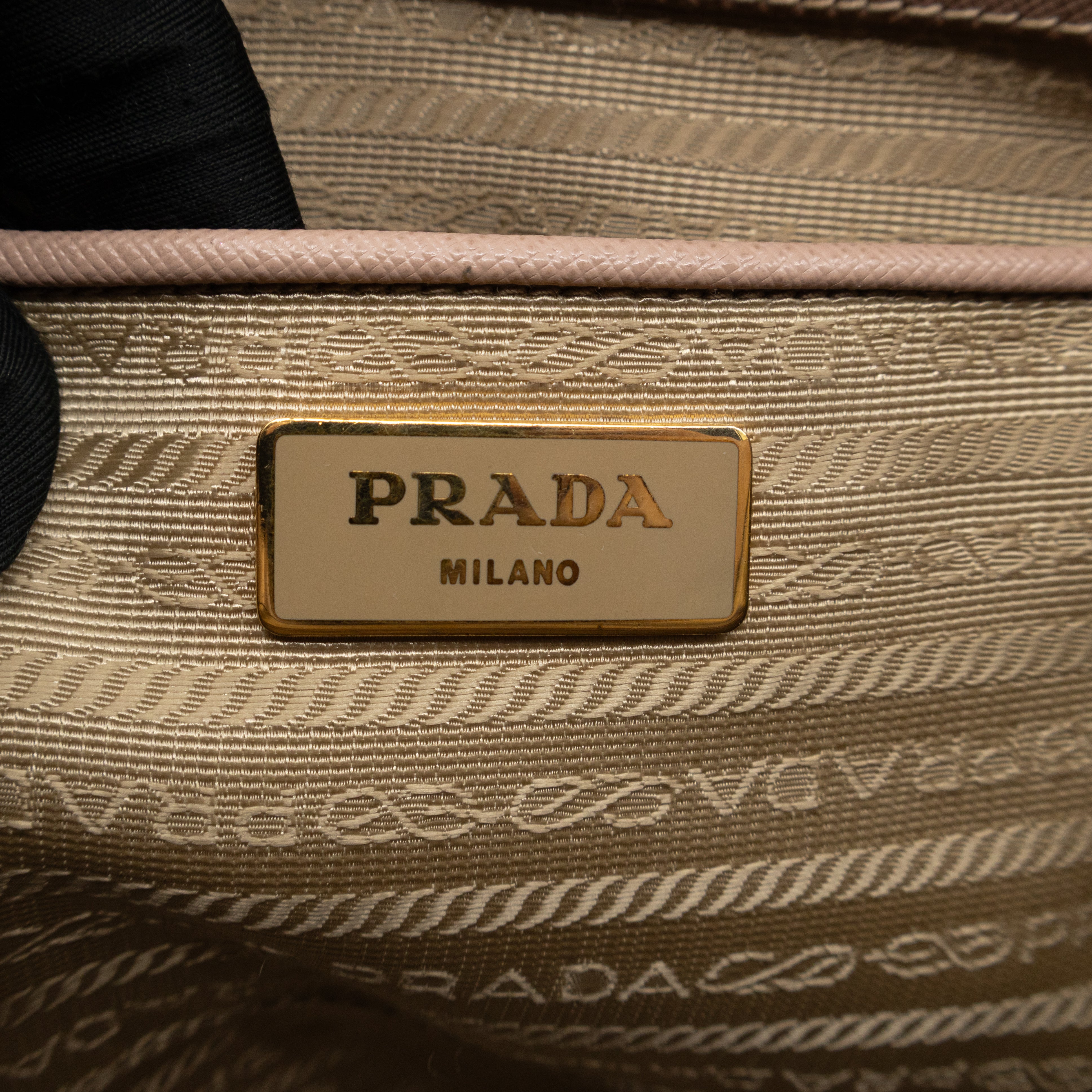 Open Tote Large Beige Saffiano Leather