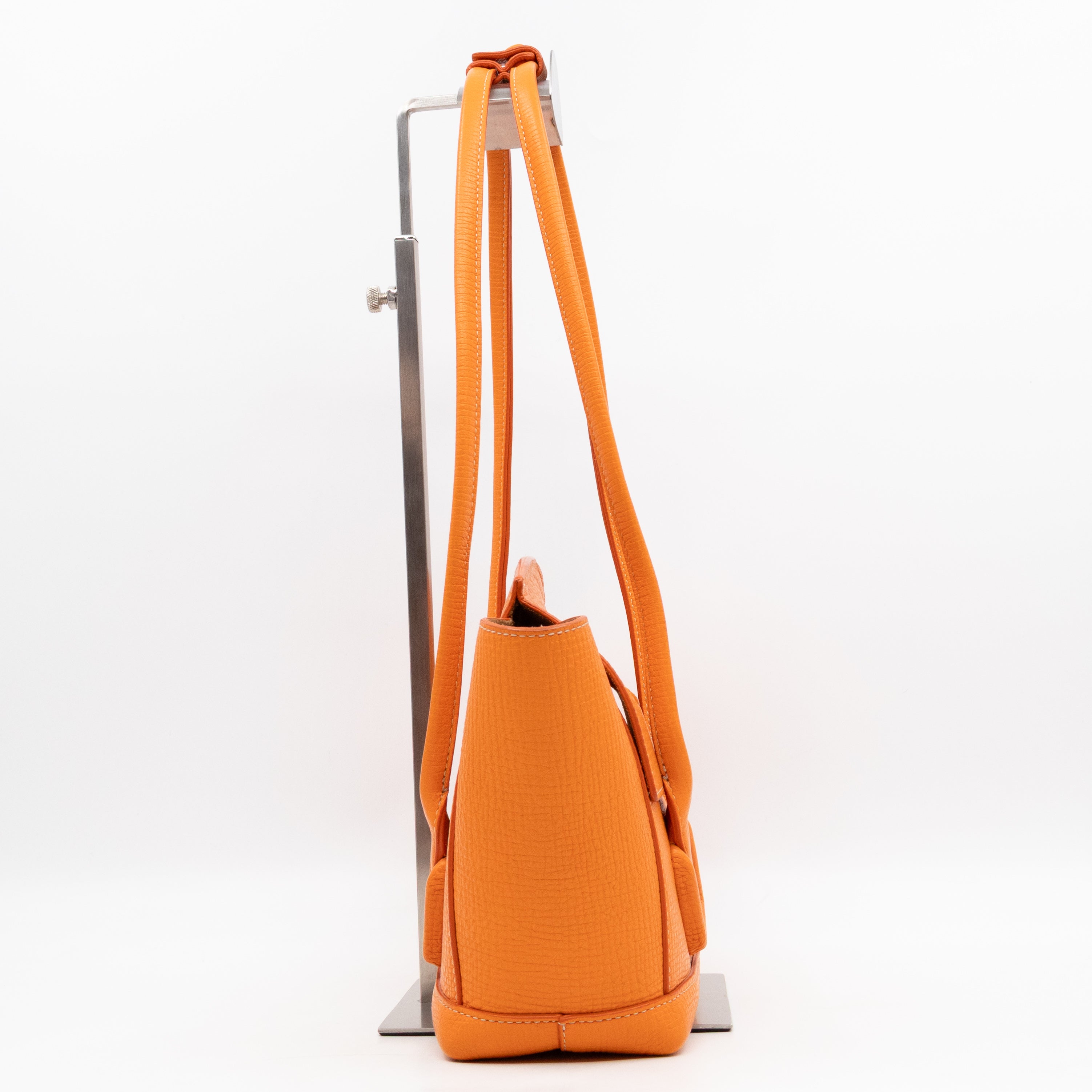 Arco Small Orange Grained Leather