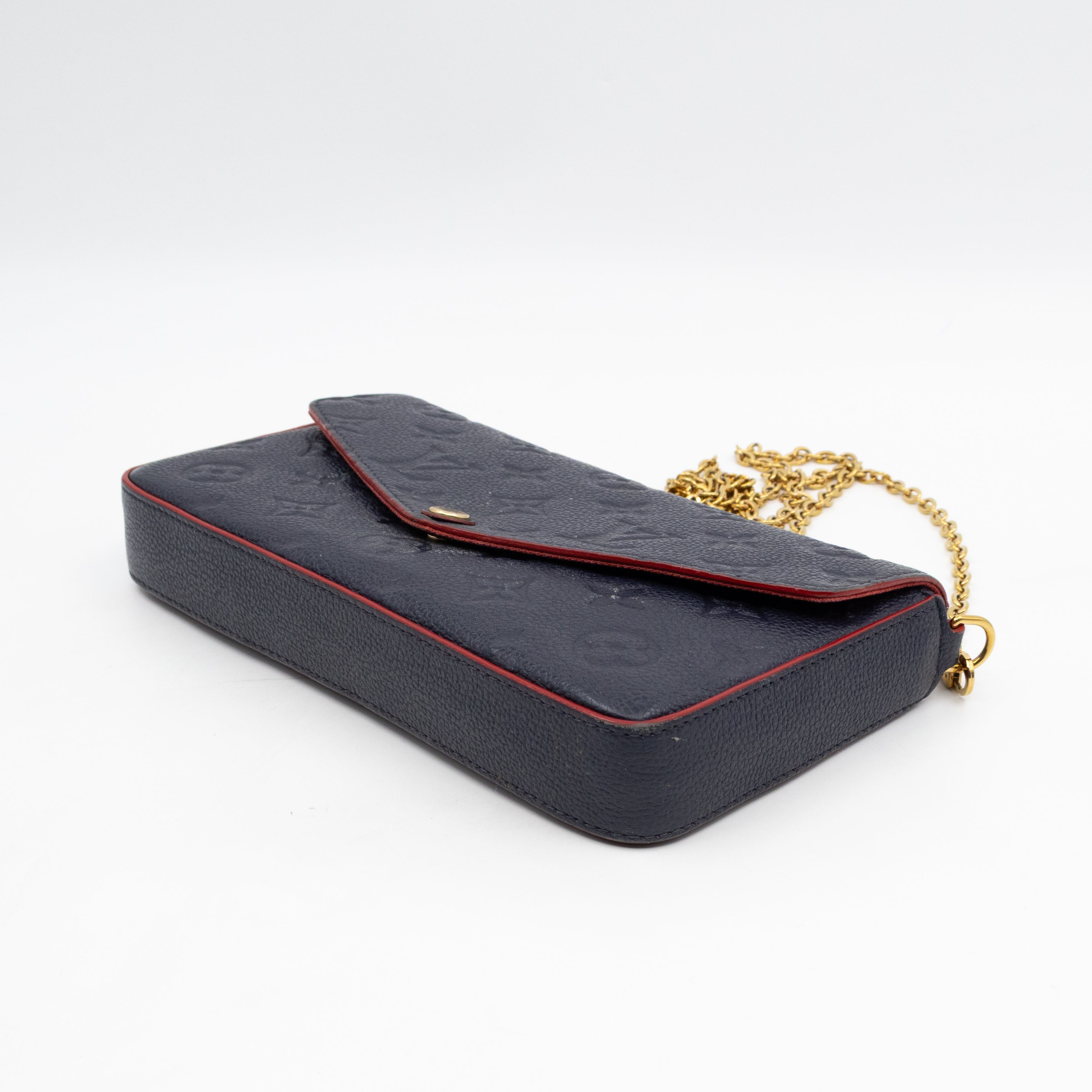 Pochette Felicie Navy Monogram Empreinte