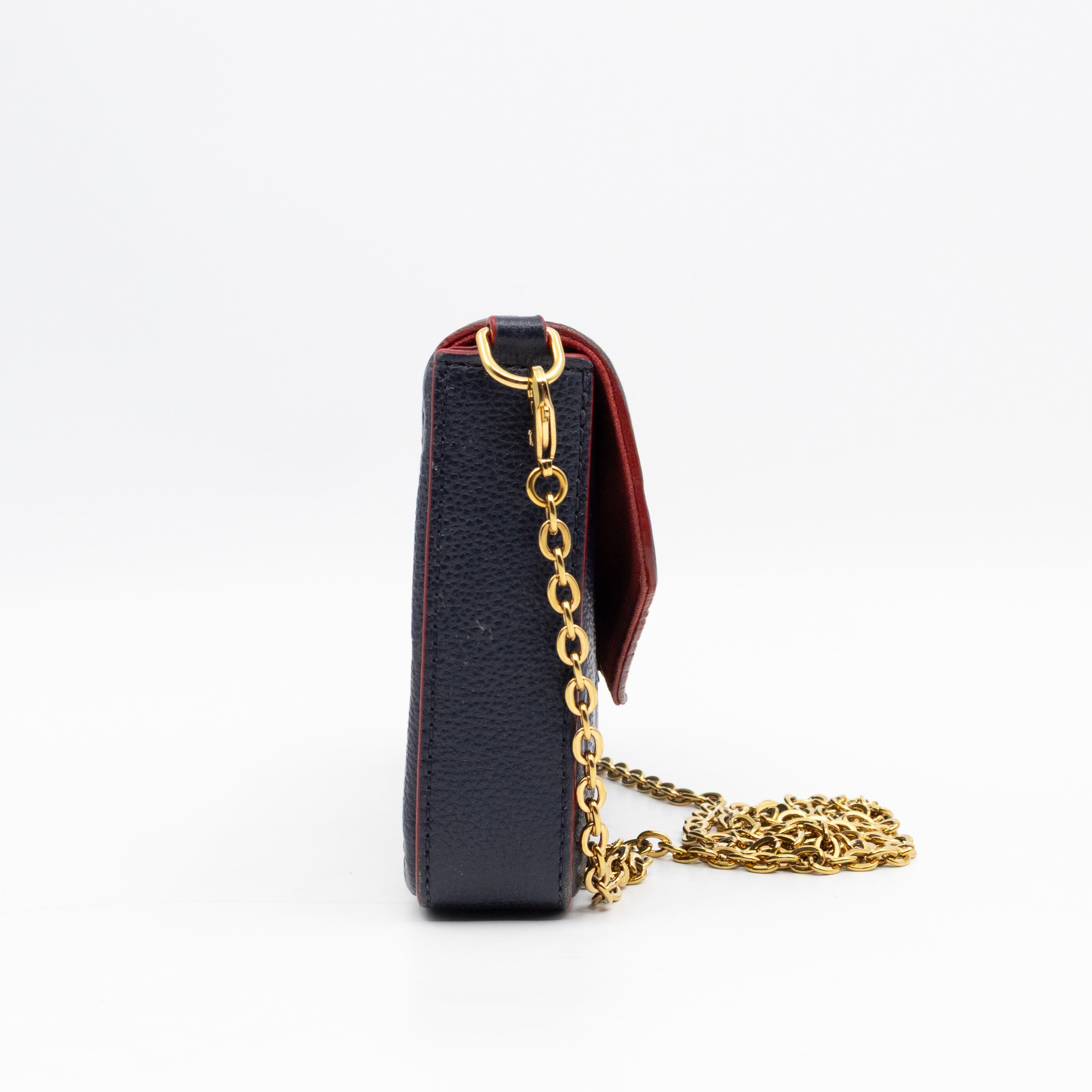 Pochette Felicie Navy Monogram Empreinte