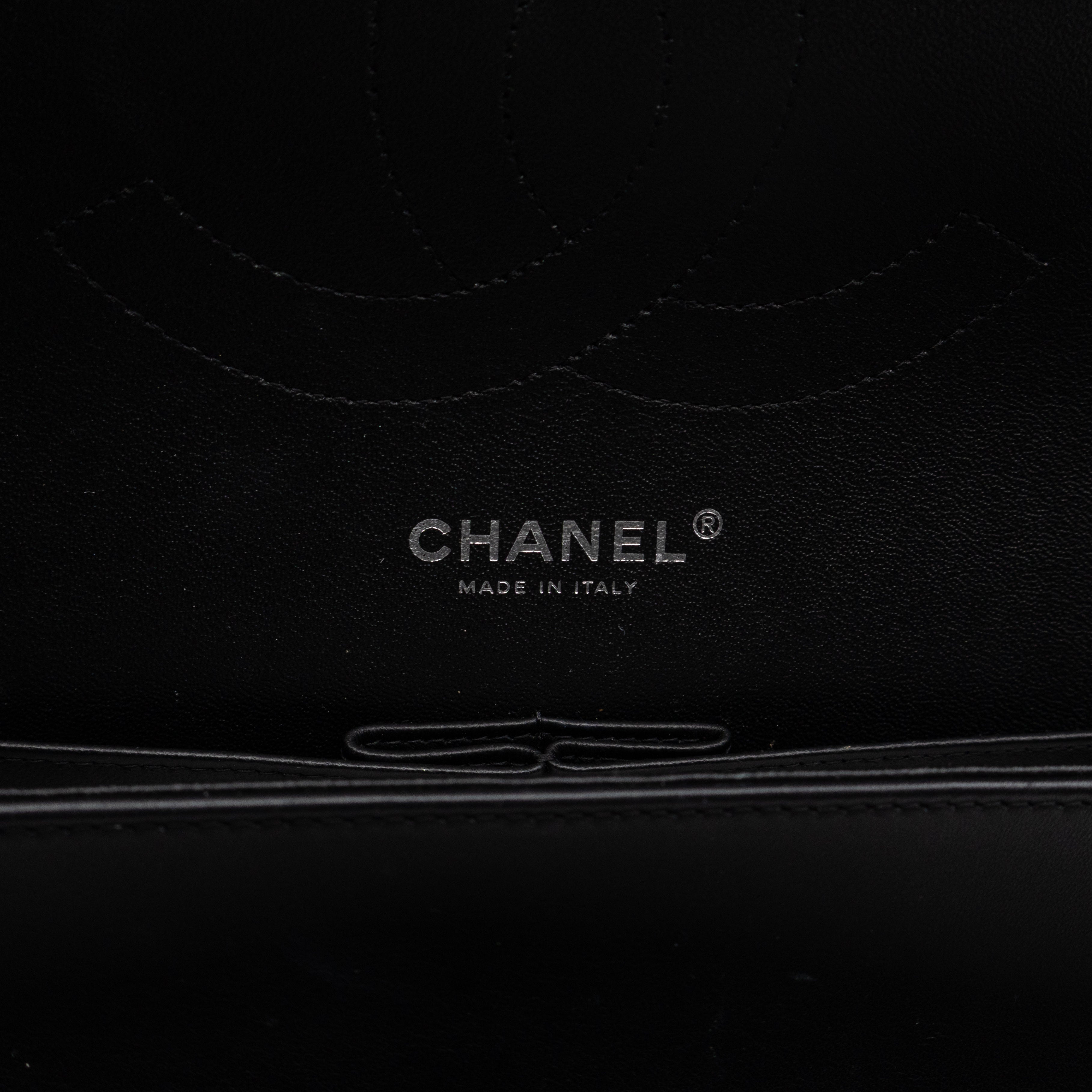 Classic Double Flap Jumbo Black Patent Leather