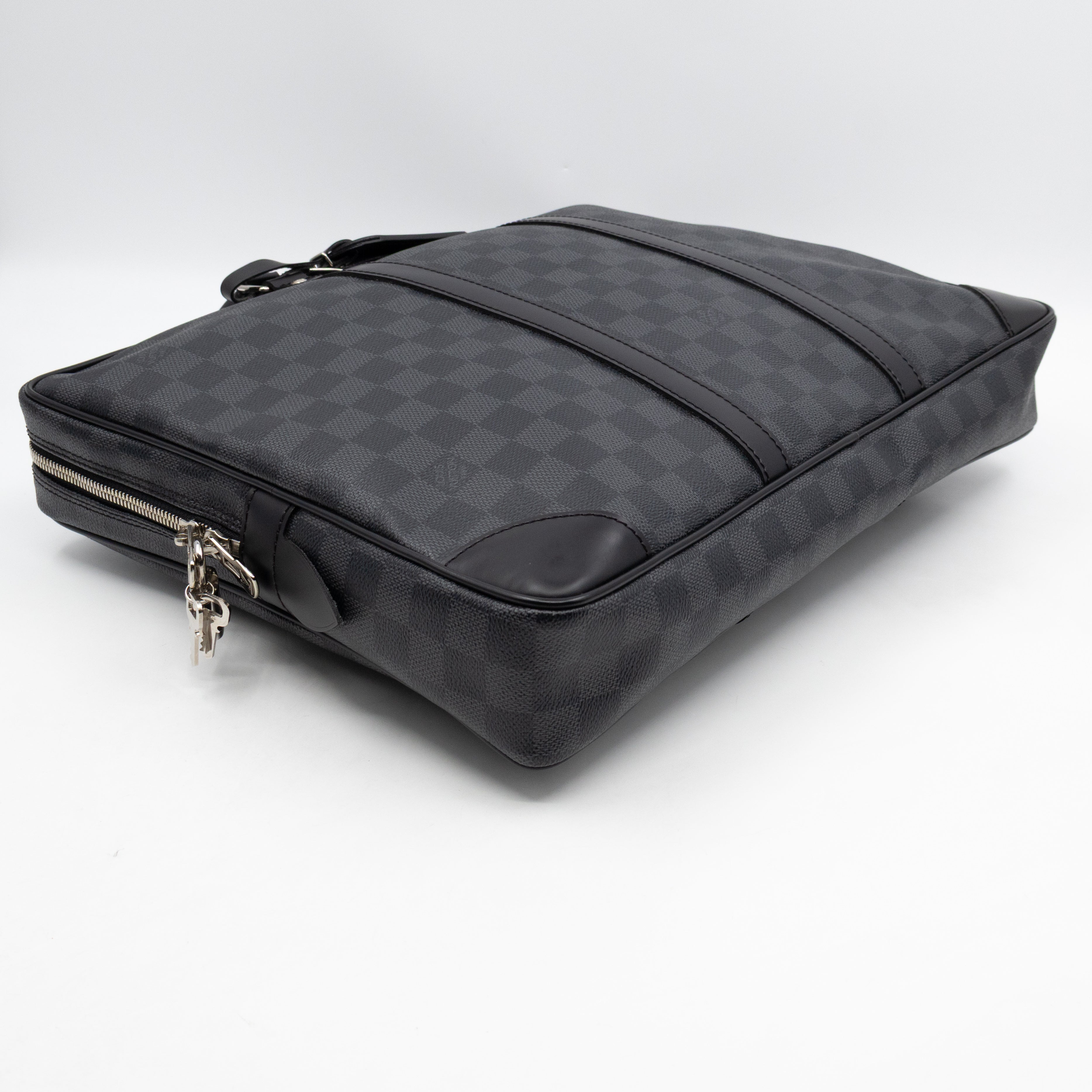 Porte Documents Voyage Damier Graphite