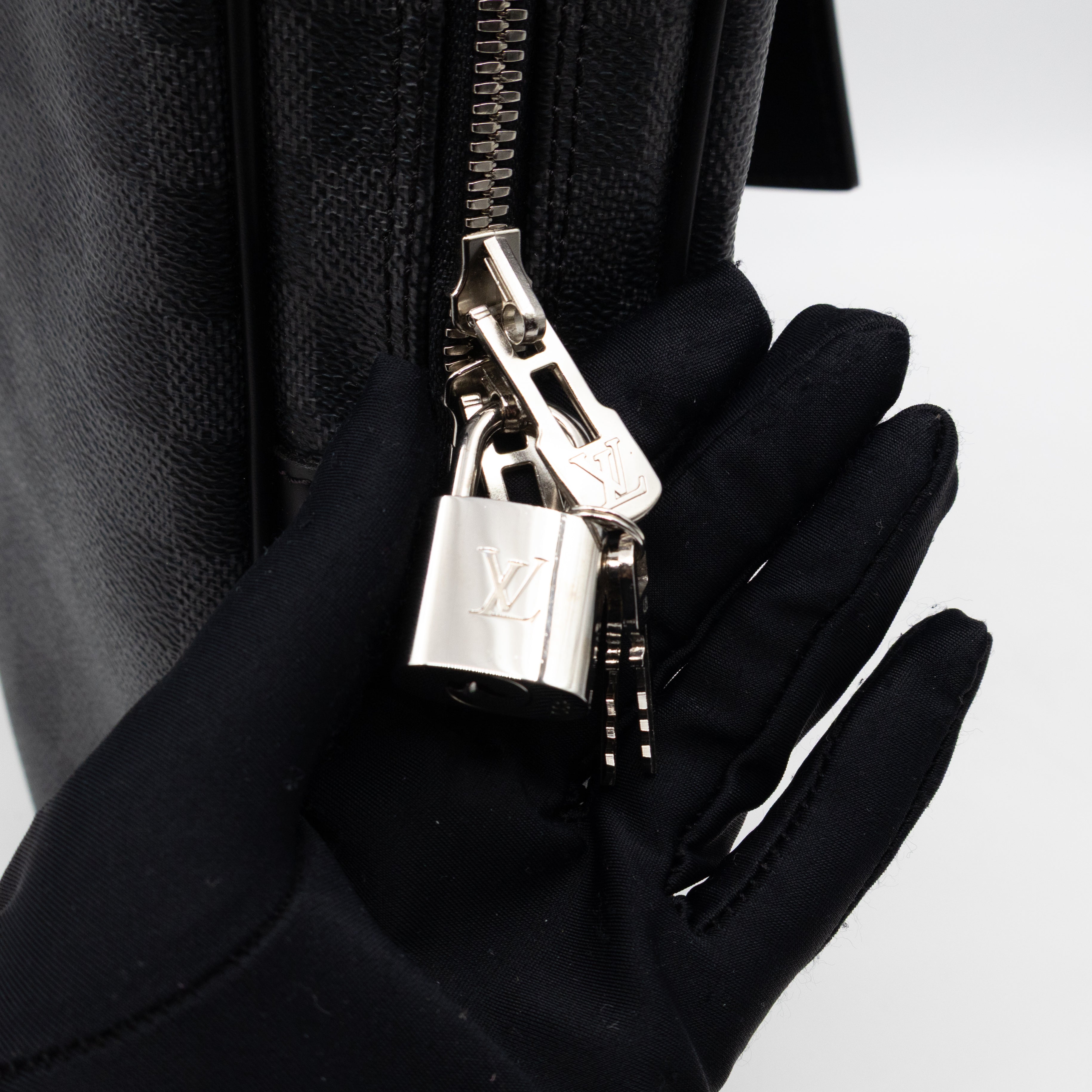 Porte Documents Voyage Damier Graphite