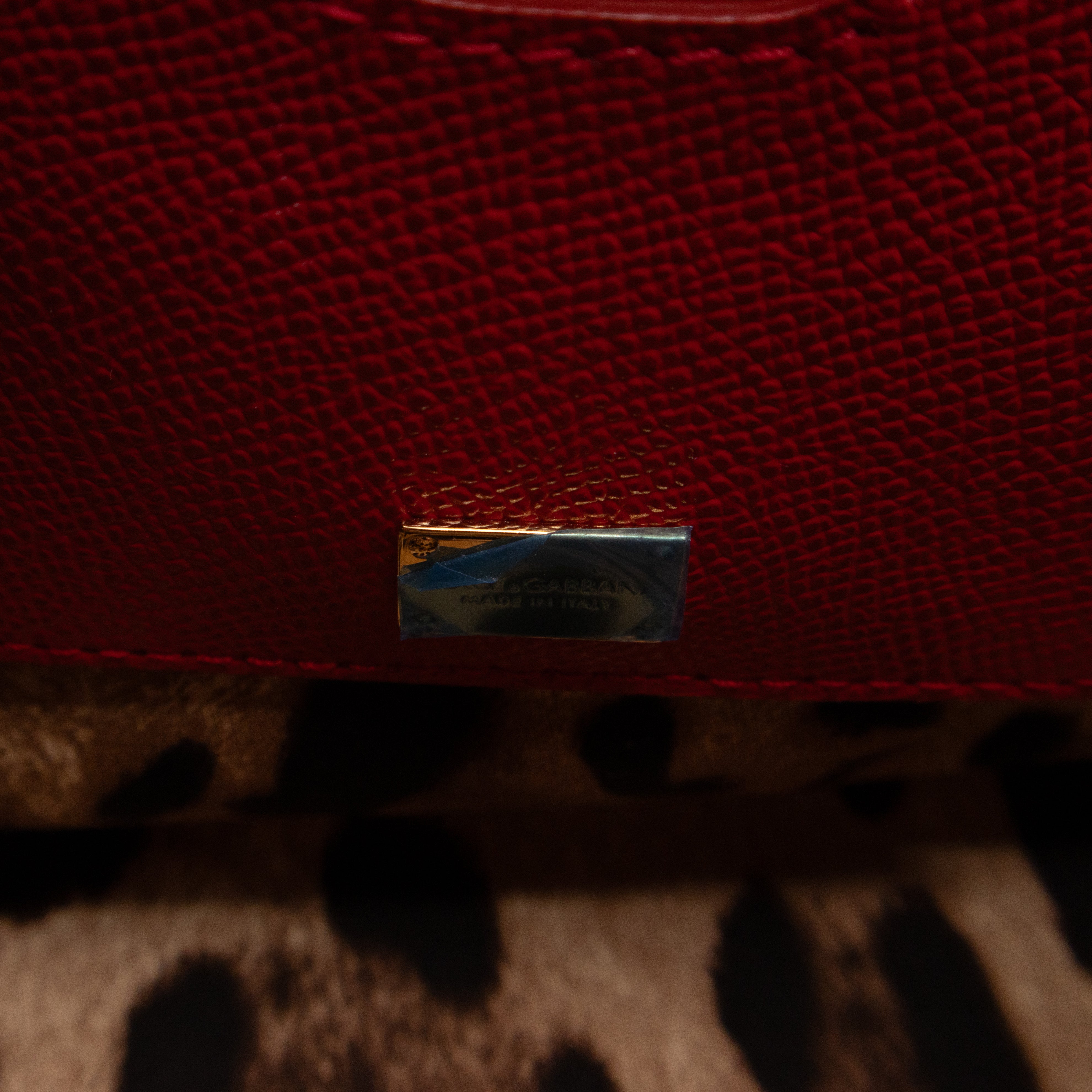 Sicily Medium Family Patchwork Red Dauphine Leather