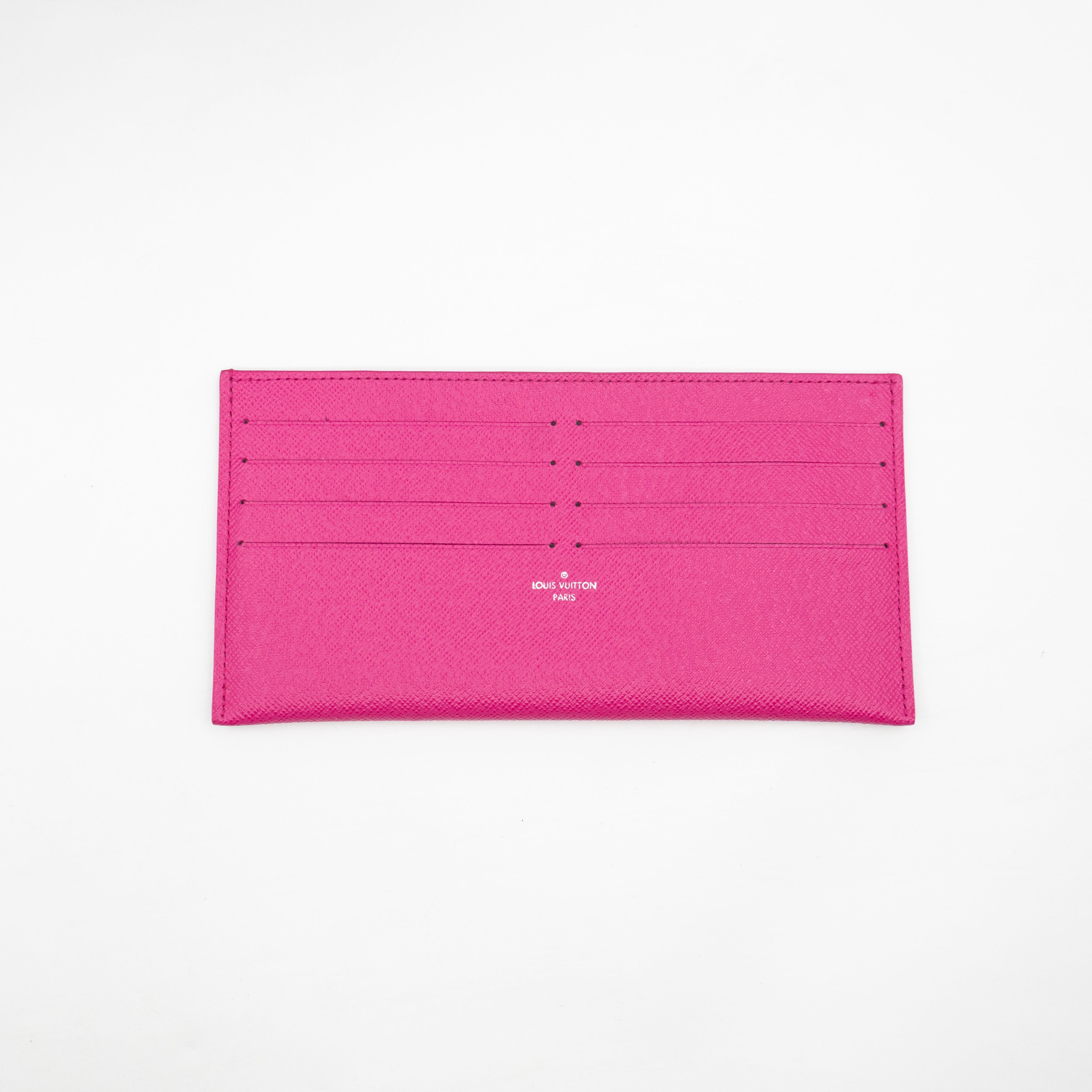 Pochette Felicie Black Epi Leather Pink
