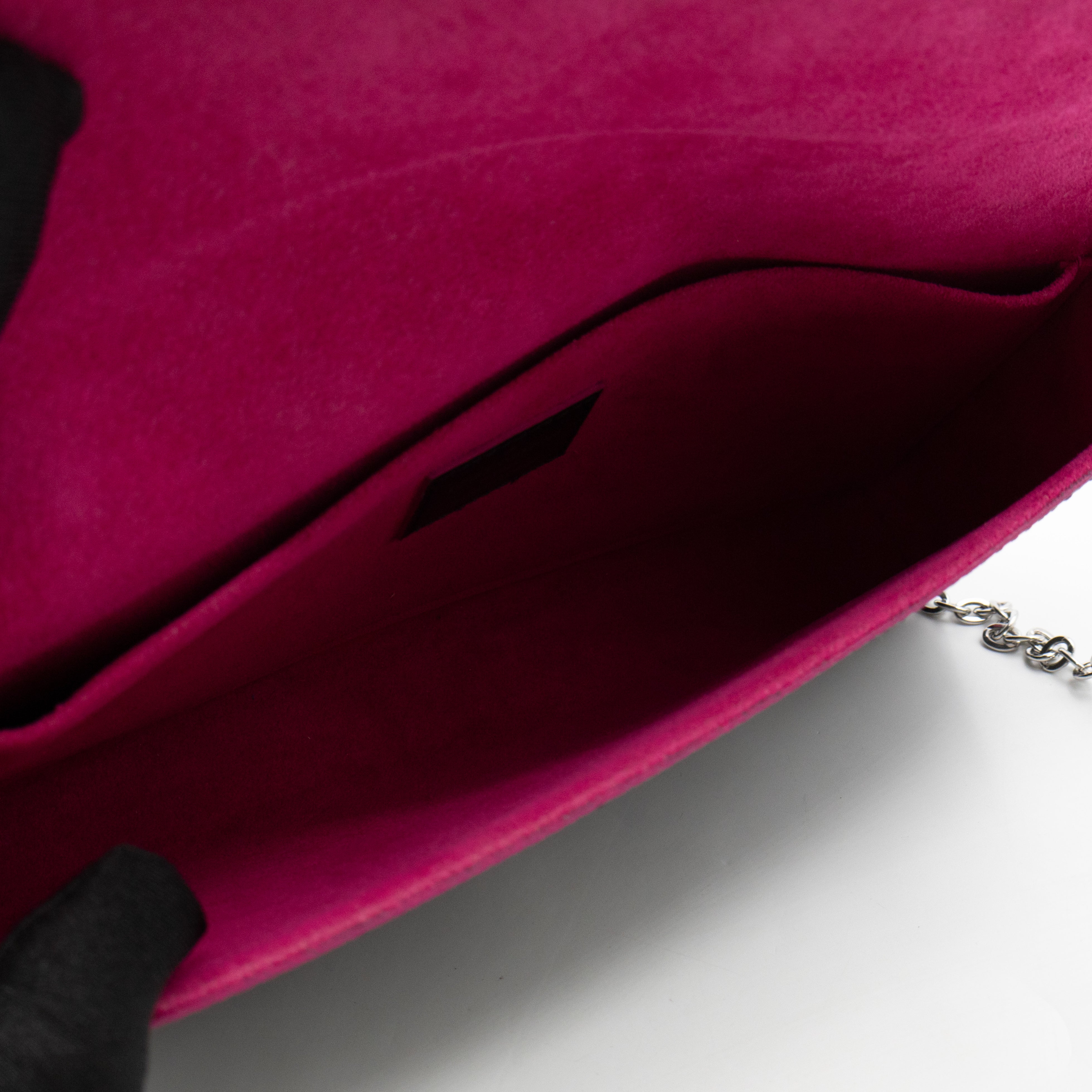 Pochette Felicie Black Epi Leather Pink