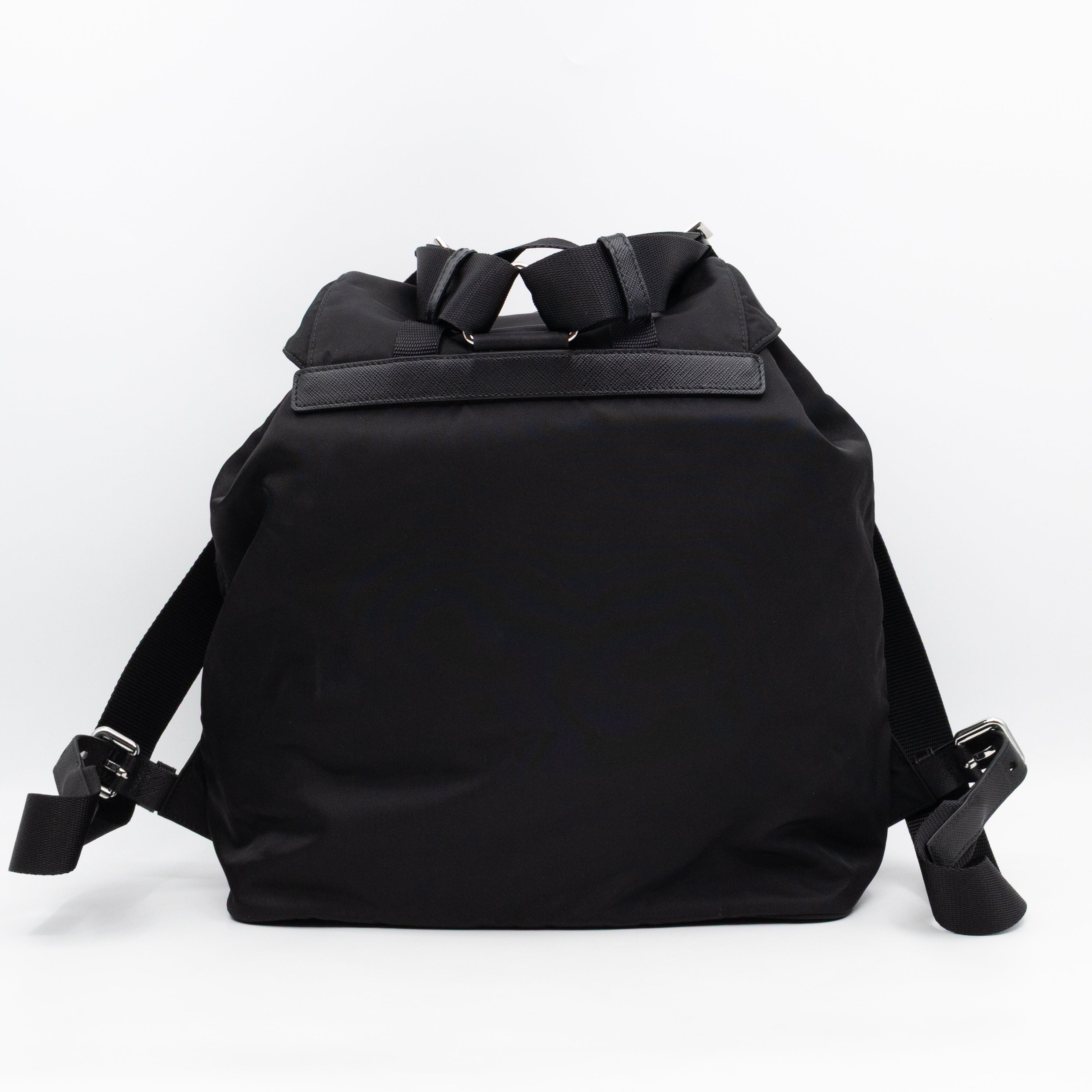 Tessuto Nylon Black Backpack