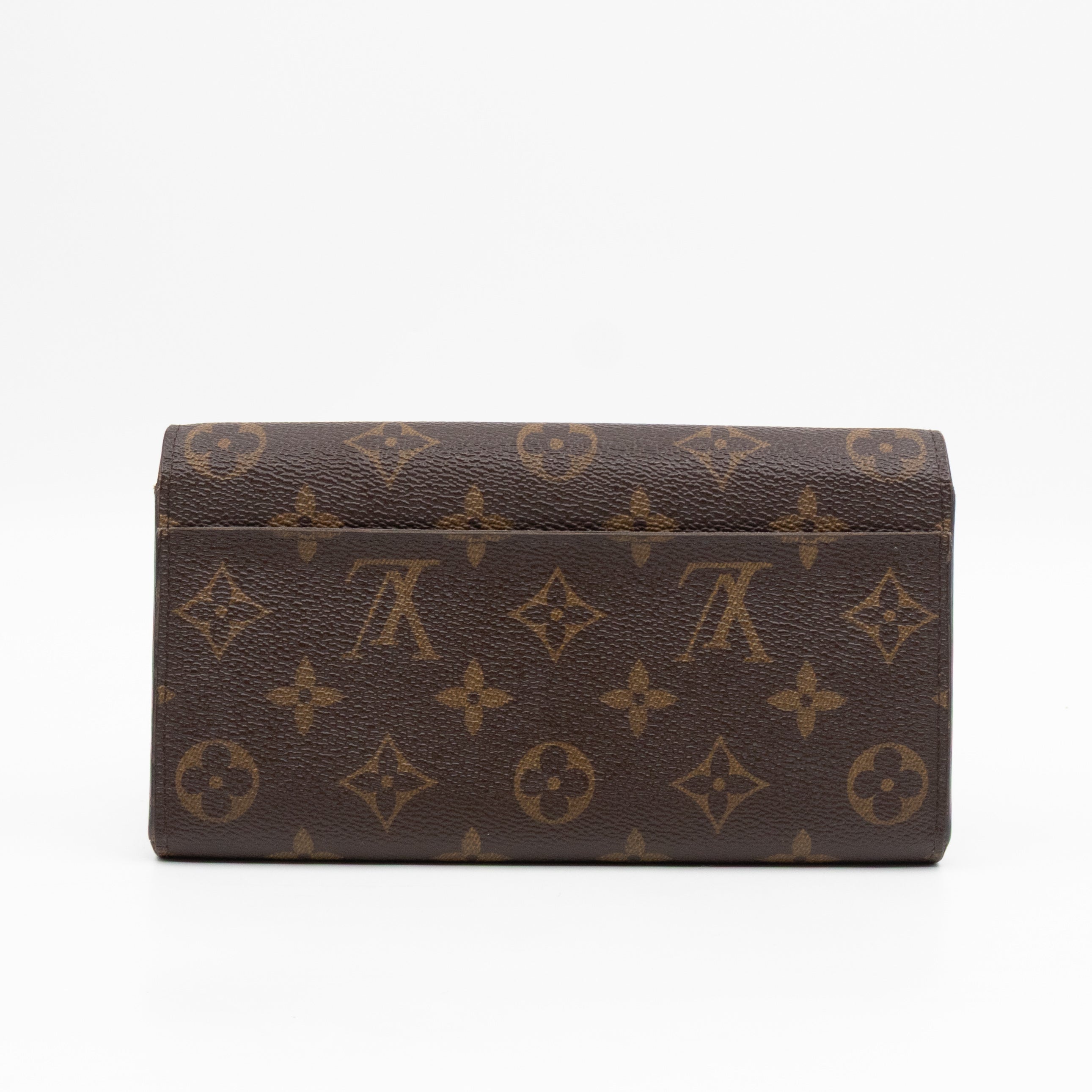 Sarah Wallet Monogram Brown