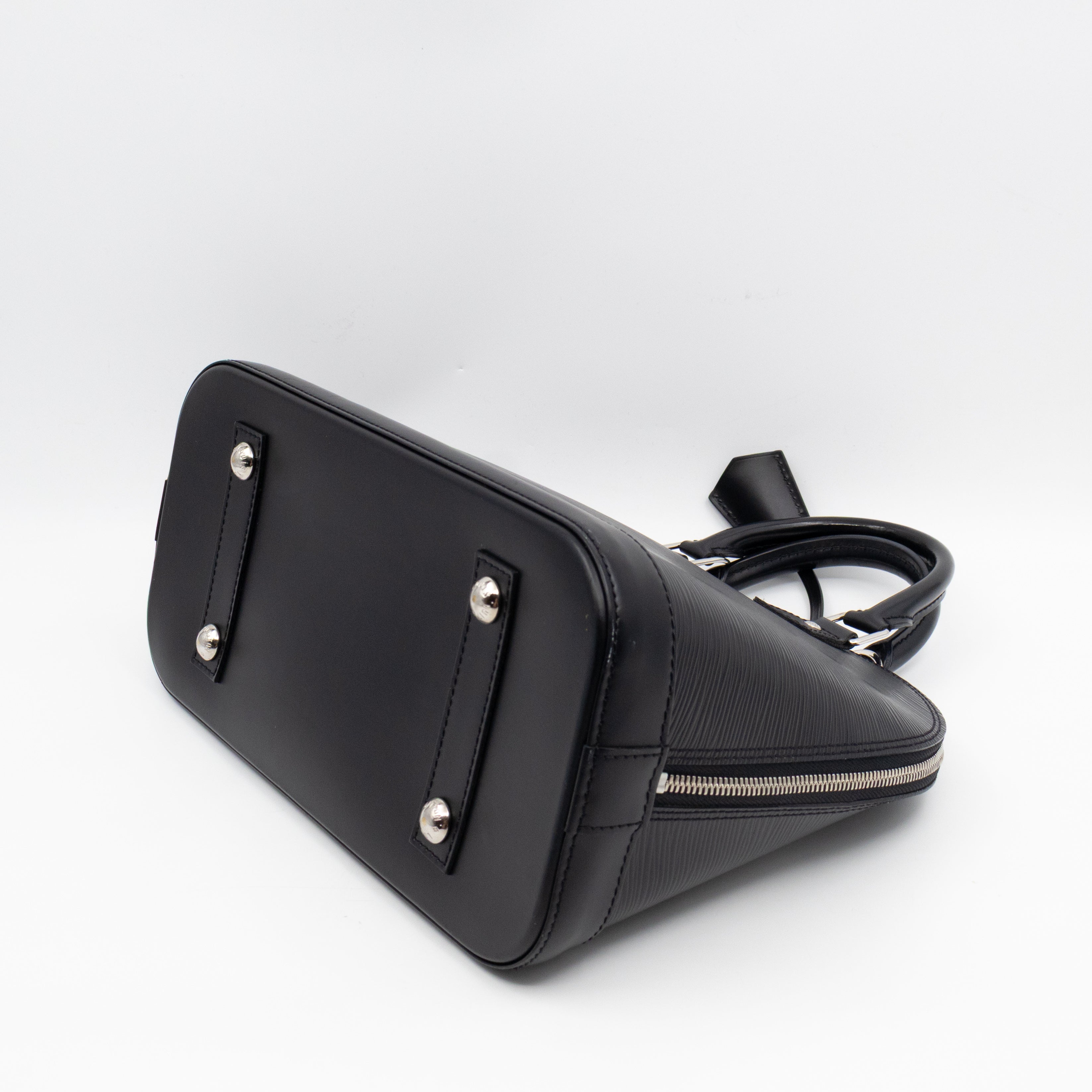 Alma PM Black Epi Leather